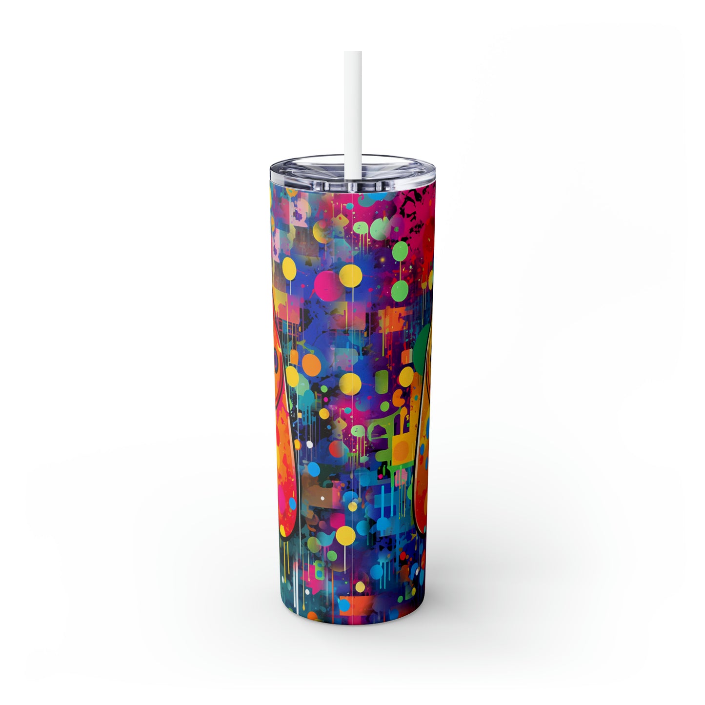 Gamer - Skinny Tumbler with Straw, 20oz