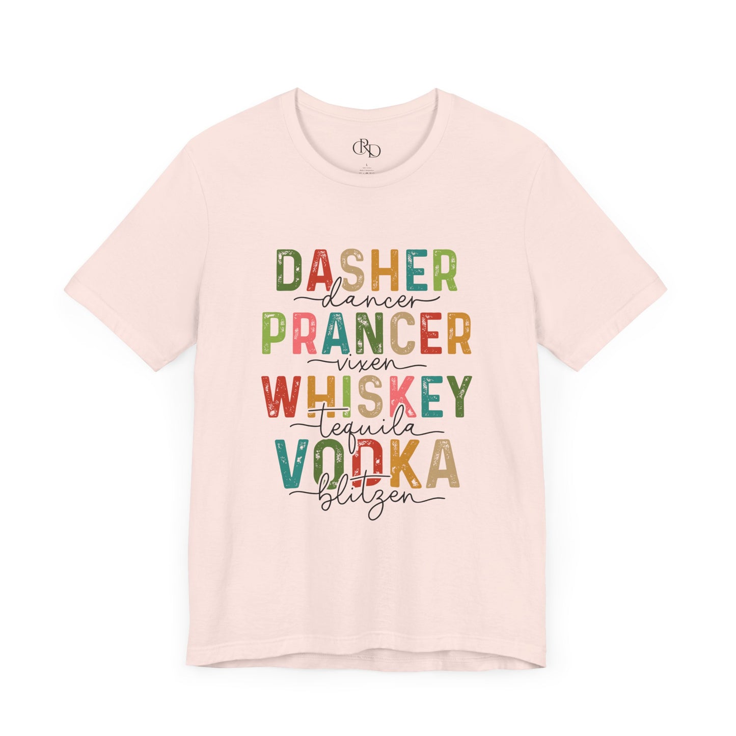 Funny Rudolph Whiskey Vodka Tee