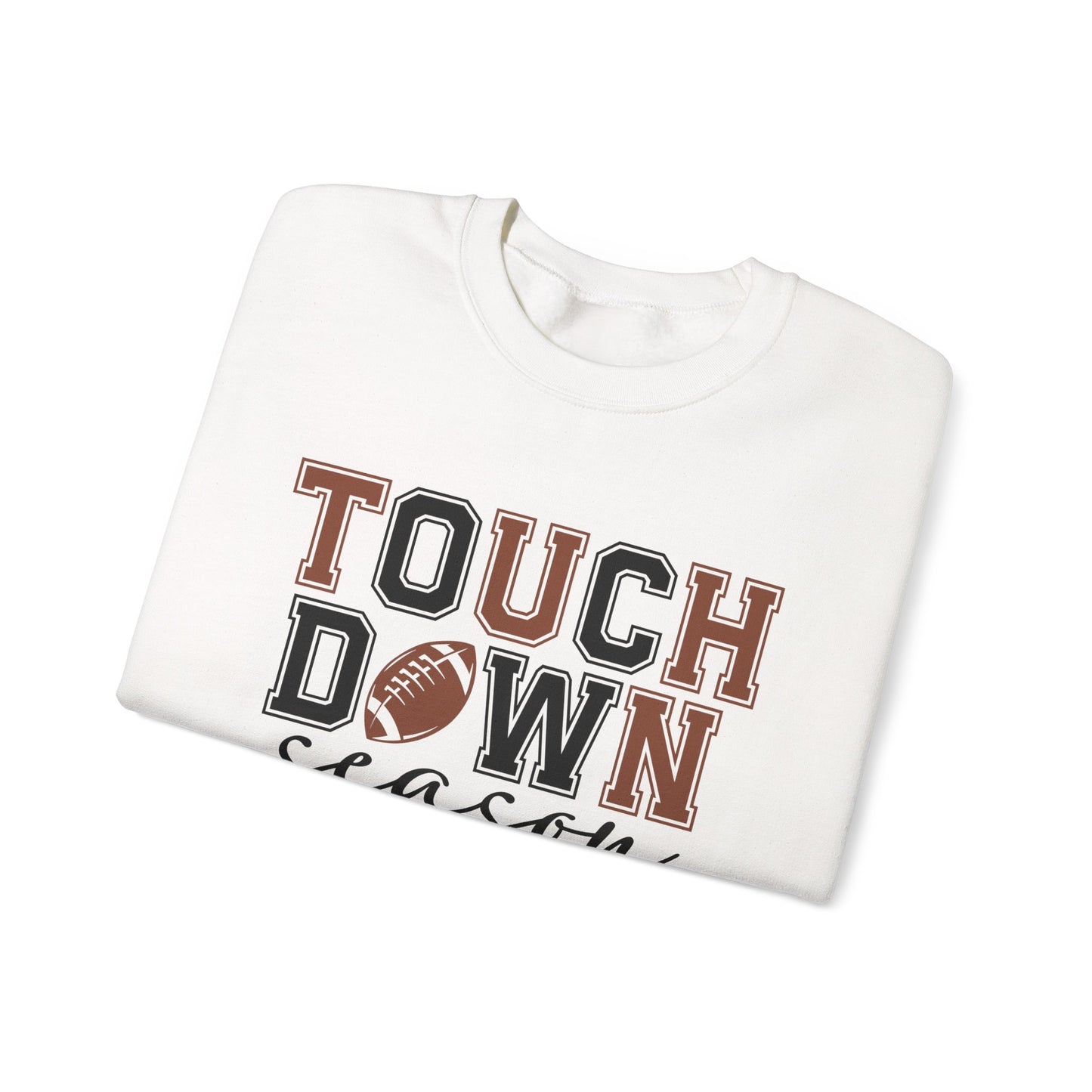 Touchdown Season Sweatshirt - Cozy Unisex Crewneck for Football Fans, Game Day Attire, Gift for Him or Her, Sports Apparel, Fall Fashion