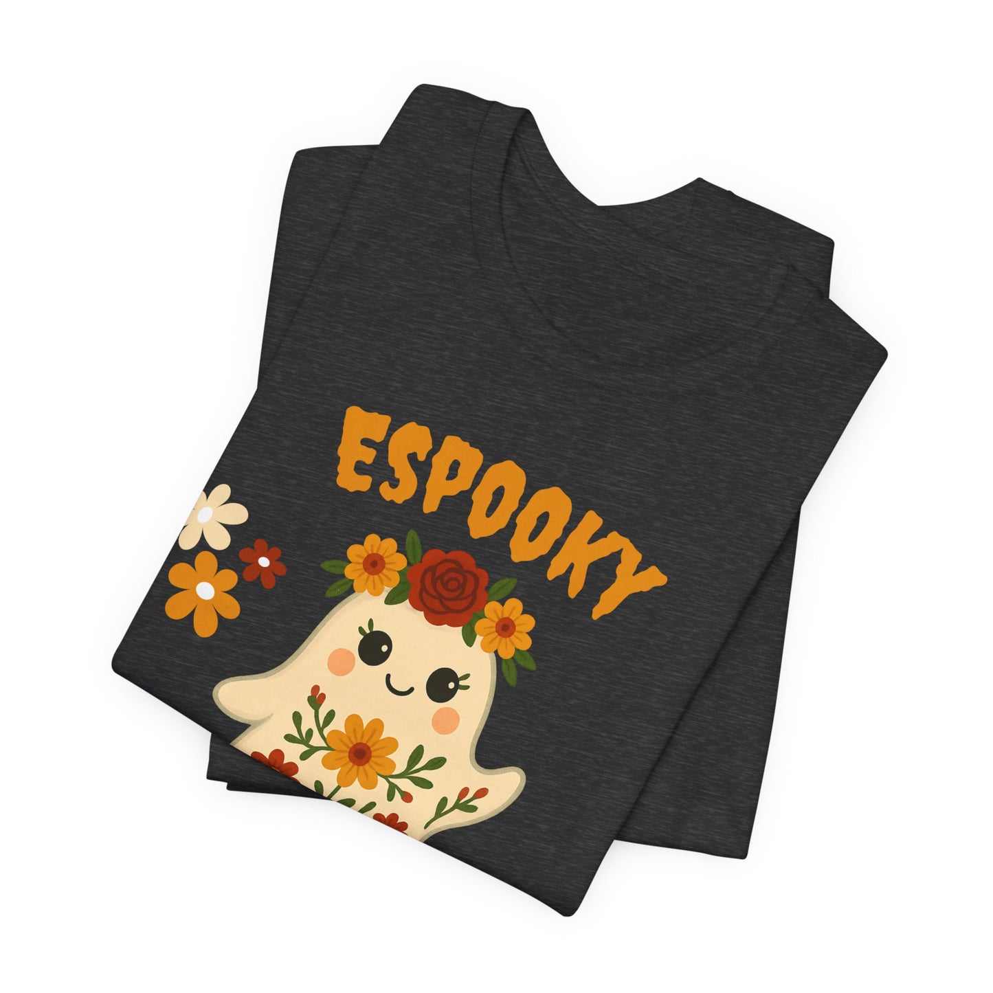 Espooky Vibes Tee, Unisex Short Sleeve Shirt, Halloween Shirt, Ghosty Graphic Tee, Cute Fall T-Shirt, Festival Wear, Casual Day Out