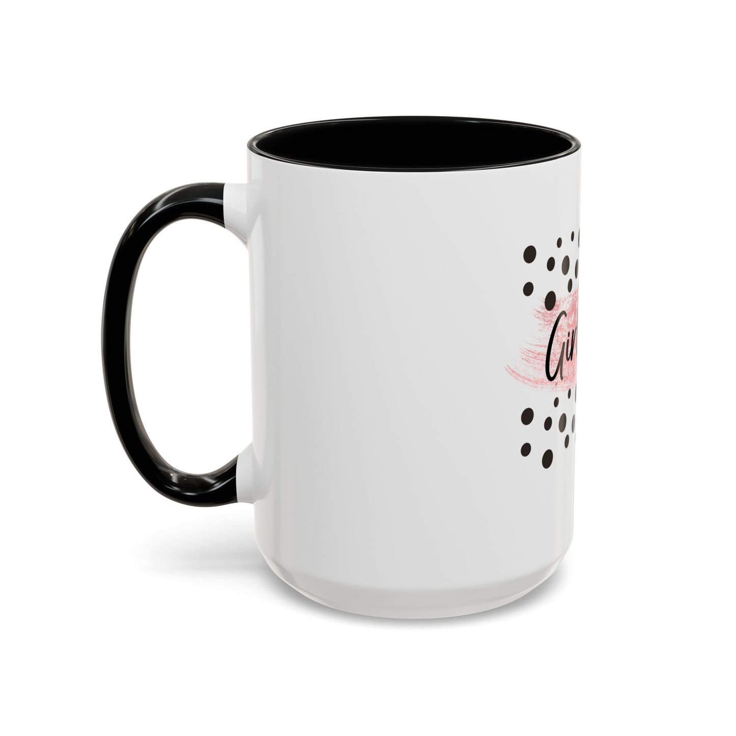 Mug - Pink and Black 'Girl Boss' Coffee Mug (11, 15oz)