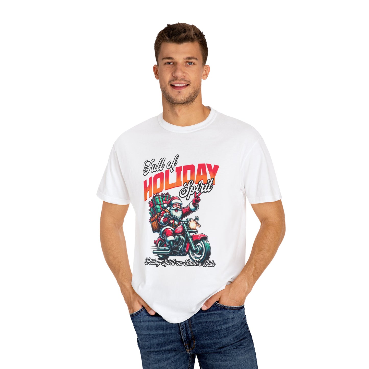 Santa Motorcycle T-Shirt