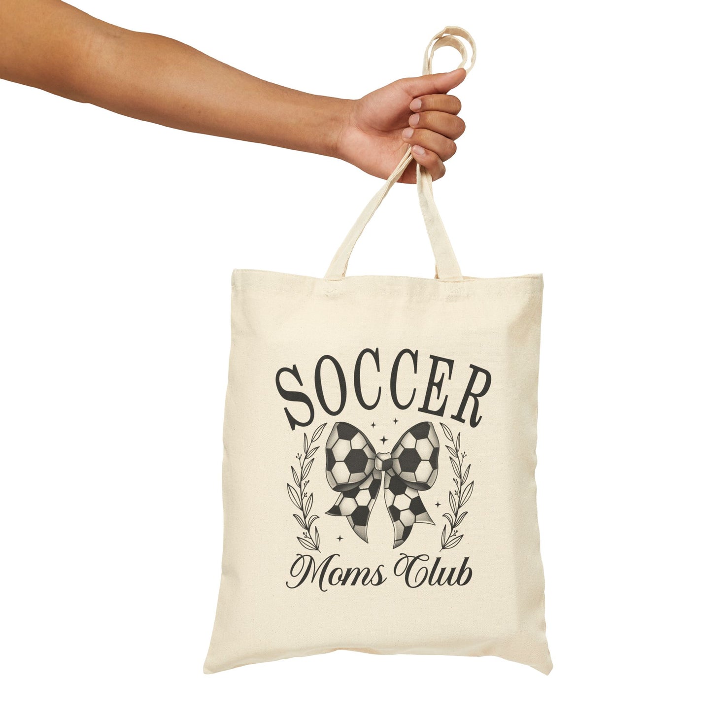 Soccer Moms Club Tote Bag, Stylish Reusable Shopping Bag, Gift for Soccer Moms, Durable Canvas Tote, Perfect for Sports Events, Eco-Friendly