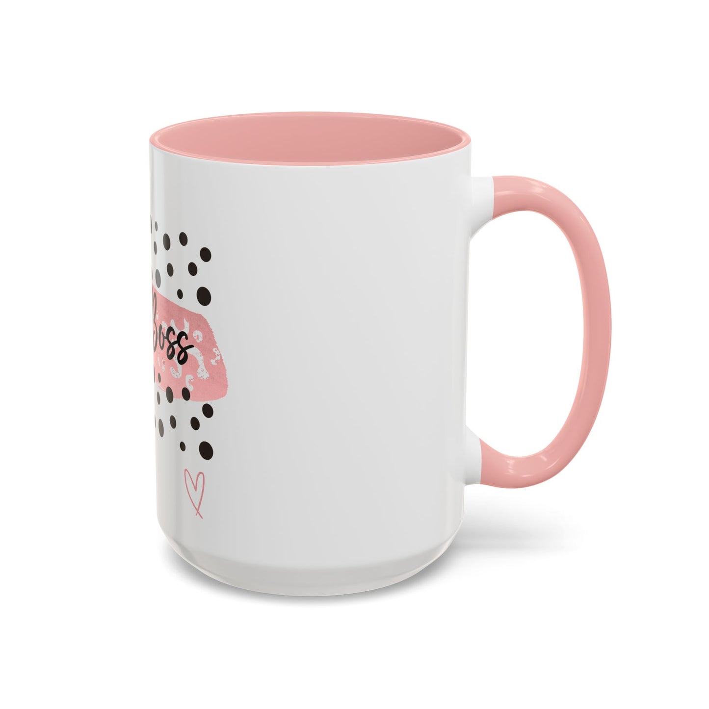 Mug - Pink and Black 'Girl Boss' Coffee Mug (11, 15oz)