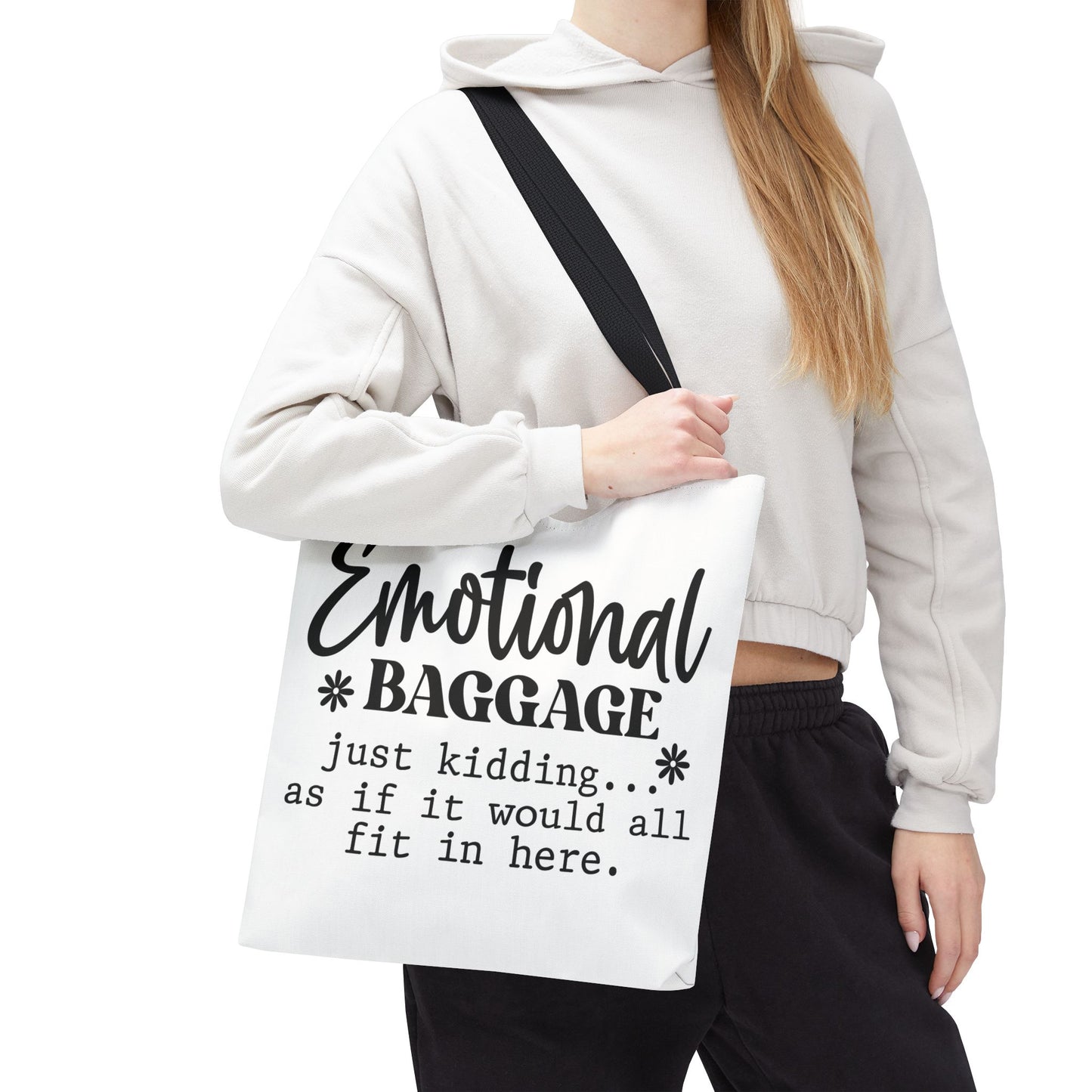 Emotional Baggage Tote Bag, Funny Gift for Friends, Shopping Bag, Reusable Bag, Gift for Mental Health Awareness