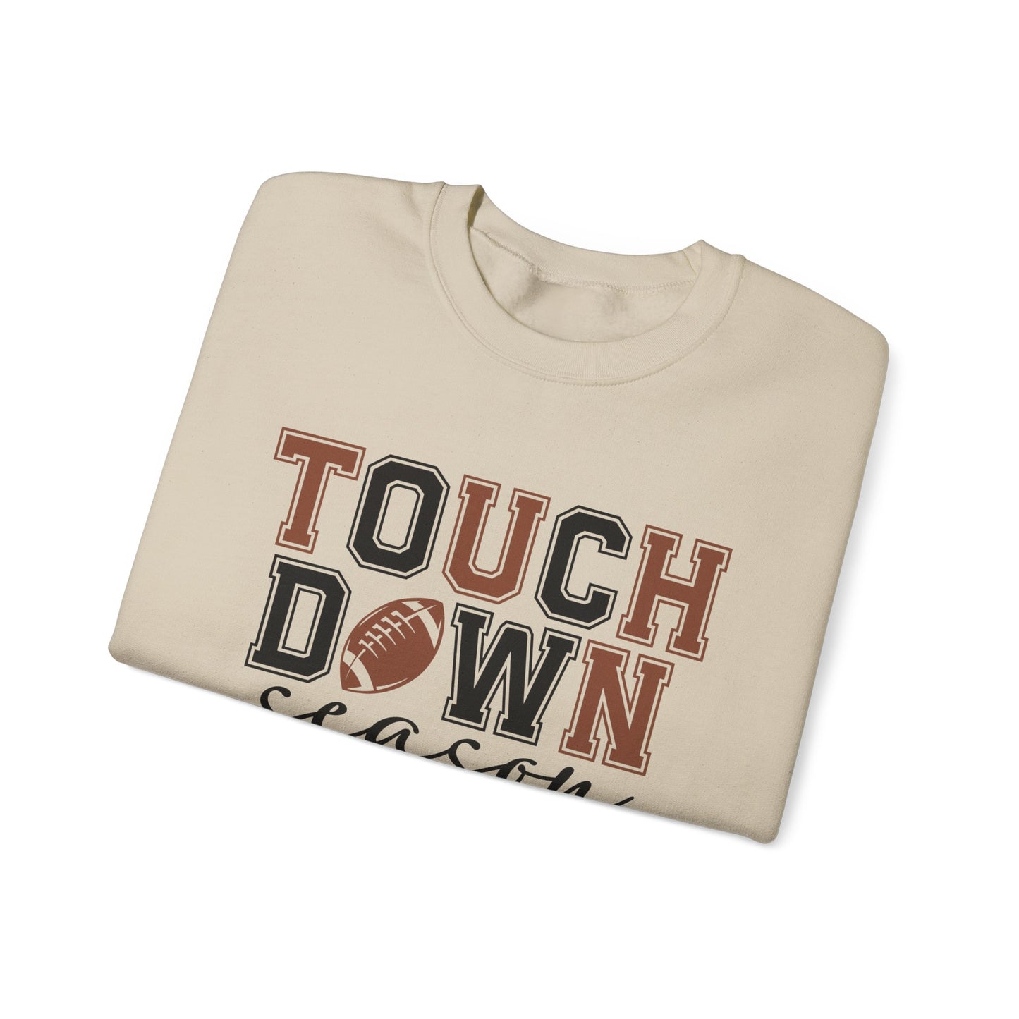 Touchdown Season Sweatshirt - Cozy Unisex Crewneck for Football Fans, Game Day Attire, Gift for Him or Her, Sports Apparel, Fall Fashion