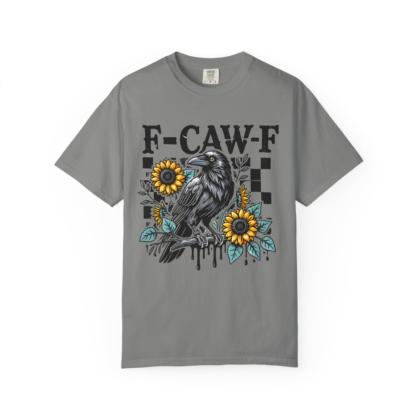 F-Caw-F Raven T-Shirt | Unisex Garment-Dyed Tee | Boho Aesthetic, Gifts for Bird Lovers, Nature Apparel