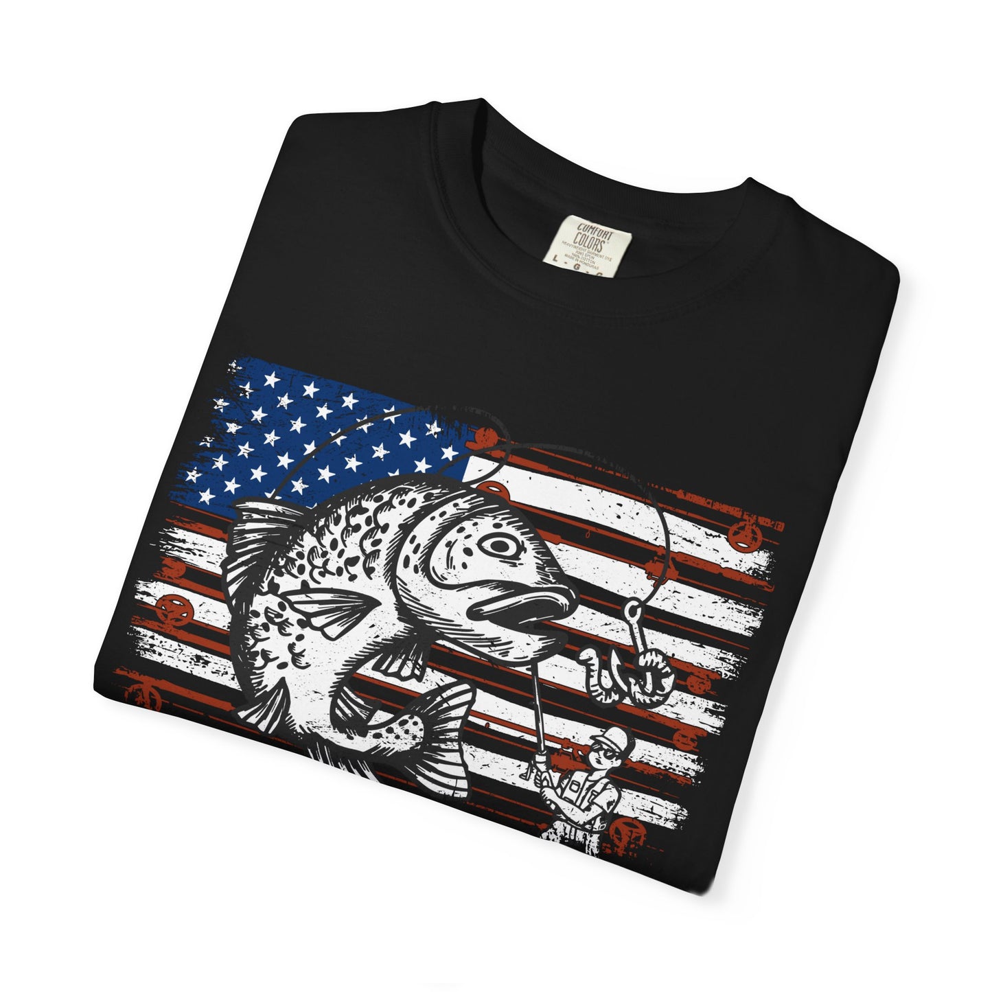 Patriotic Fishing - Softstyle T-Shirt