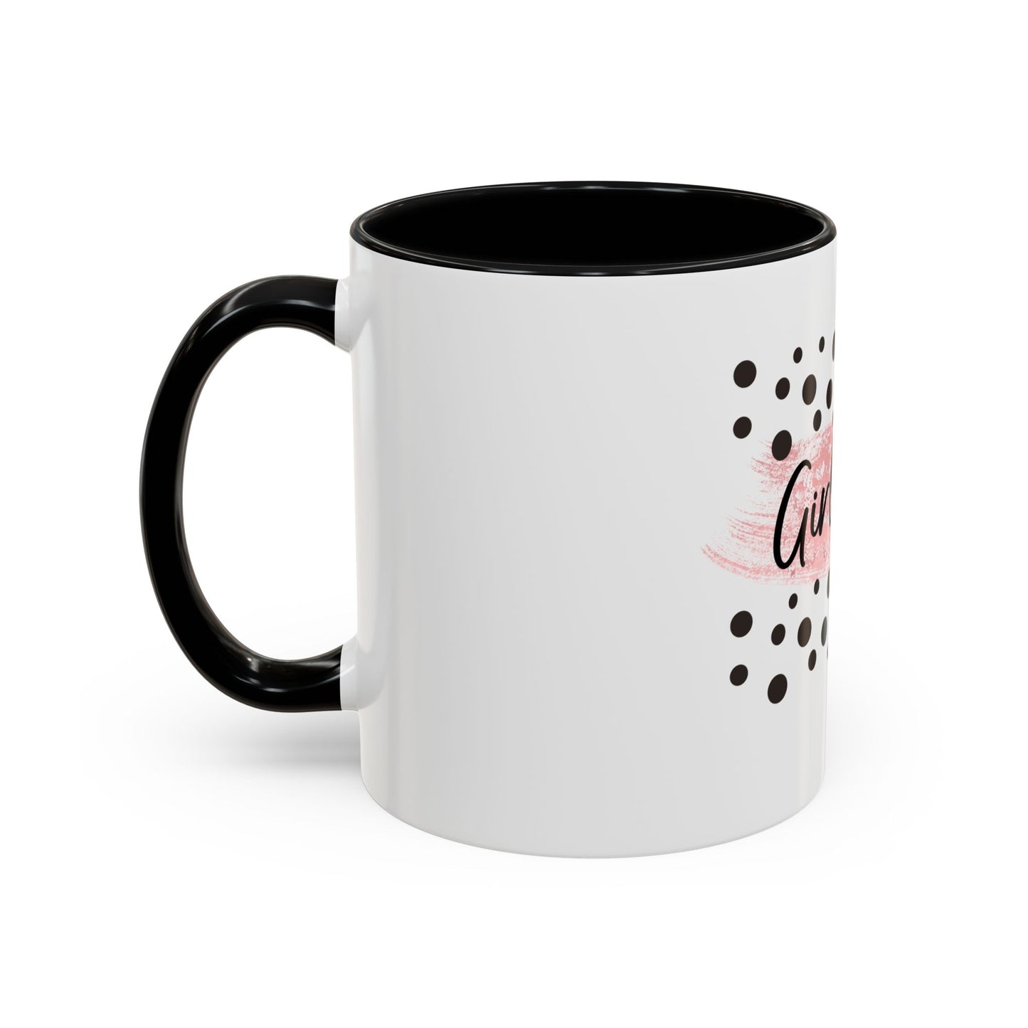 Mug - Pink and Black 'Girl Boss' Coffee Mug (11, 15oz)