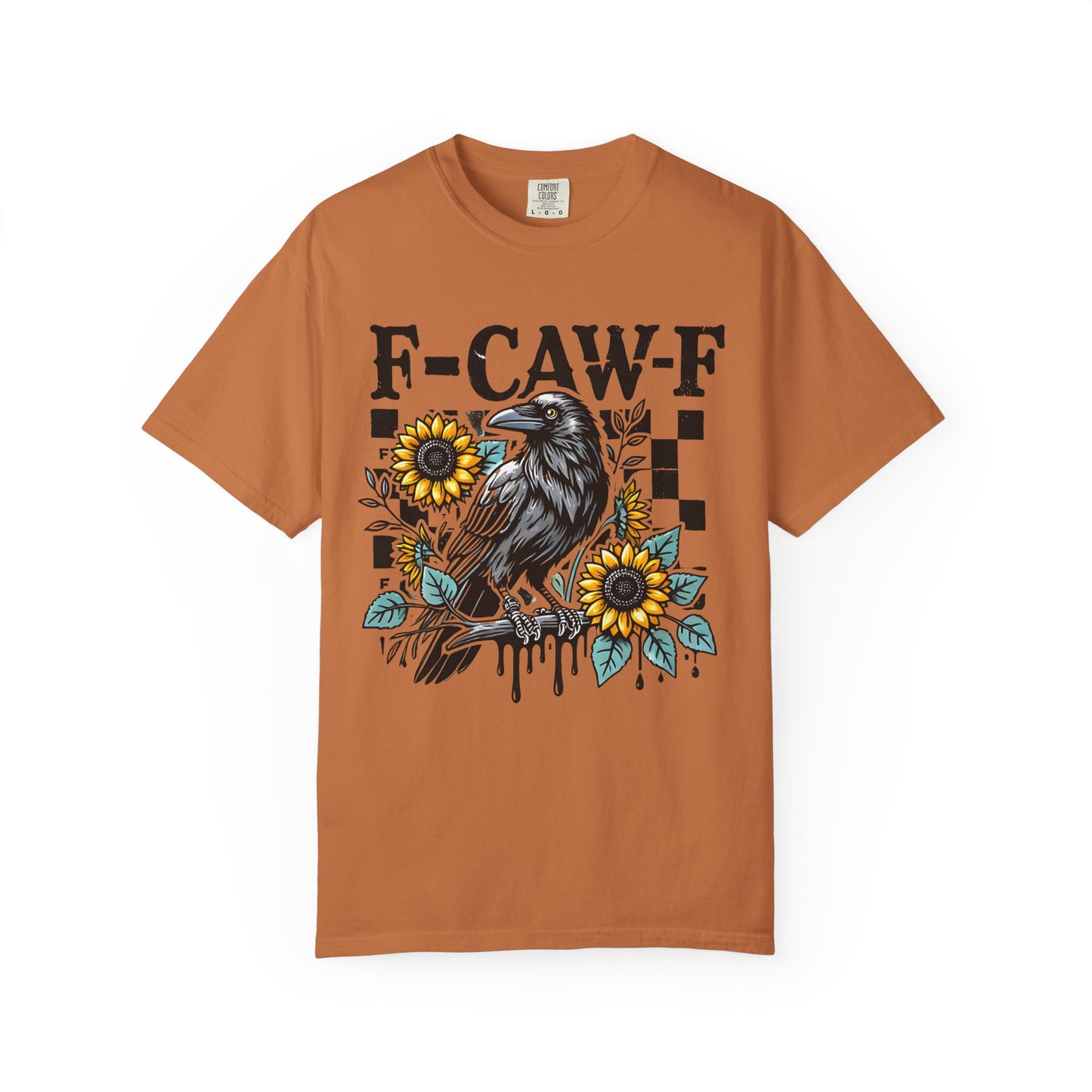 F-Caw-F Raven T-Shirt | Unisex Garment-Dyed Tee | Boho Aesthetic, Gifts for Bird Lovers, Nature Apparel