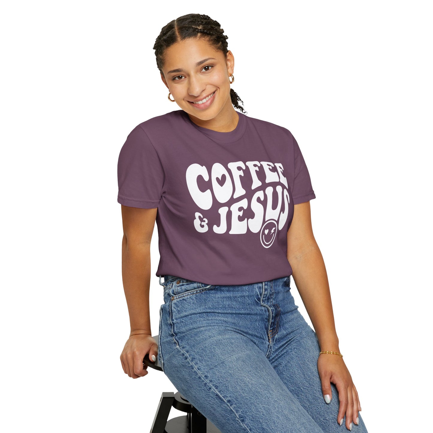 Coffee and Jesus - Jersey Short Sleeve T-Shirt