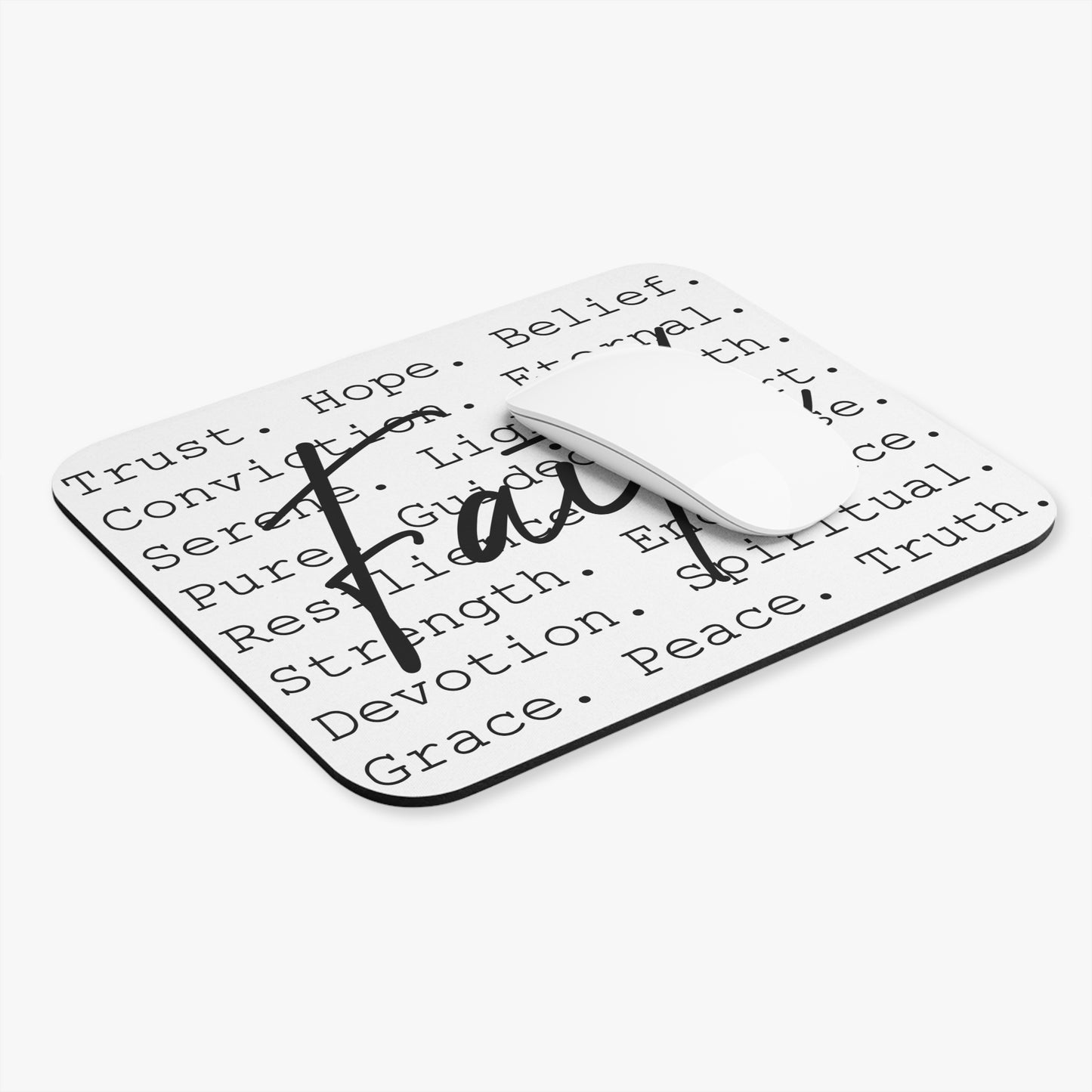 Inspirational Mouse Pad | Faith Design | Desk Accessory for Motivation, Encouragement Gift, Home Office Decor, Thoughtful Present