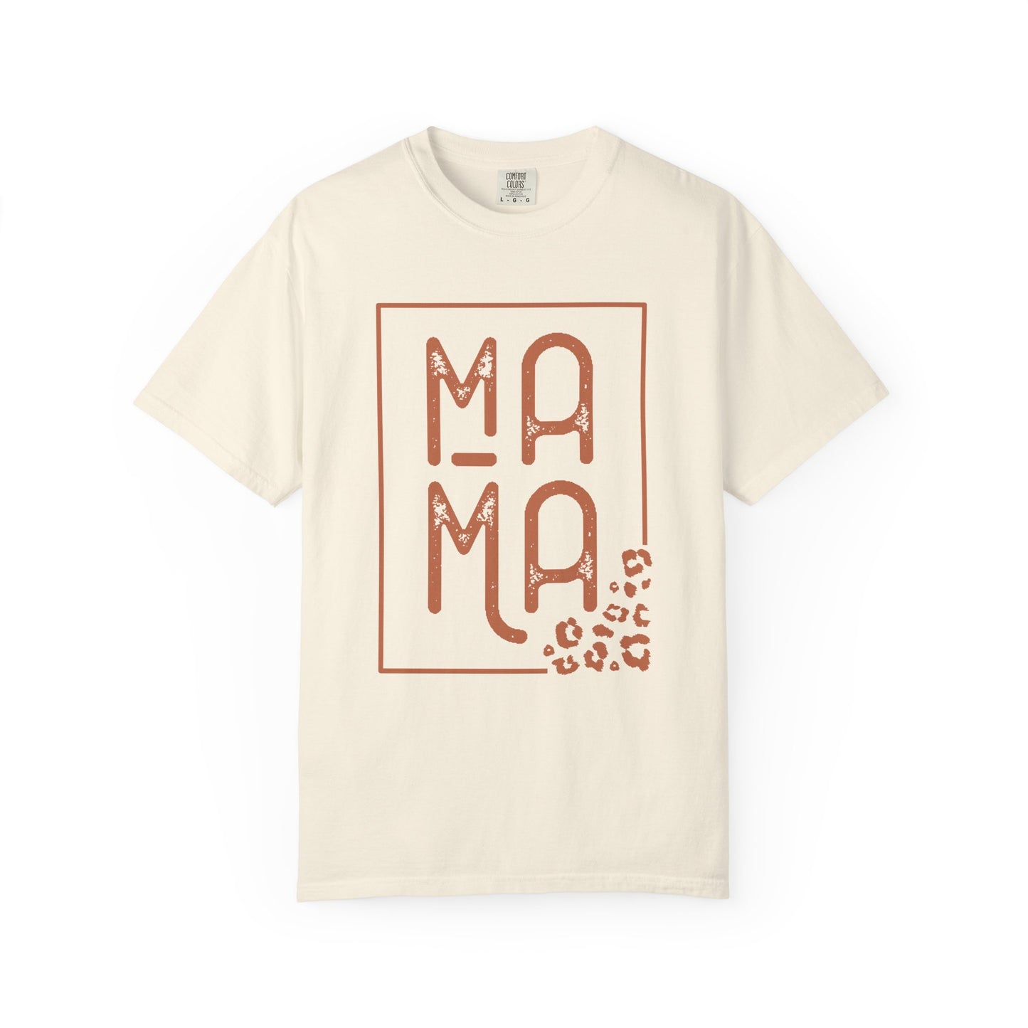 Mama with Leopard Print- Jersey Short Sleeve T-Shirt