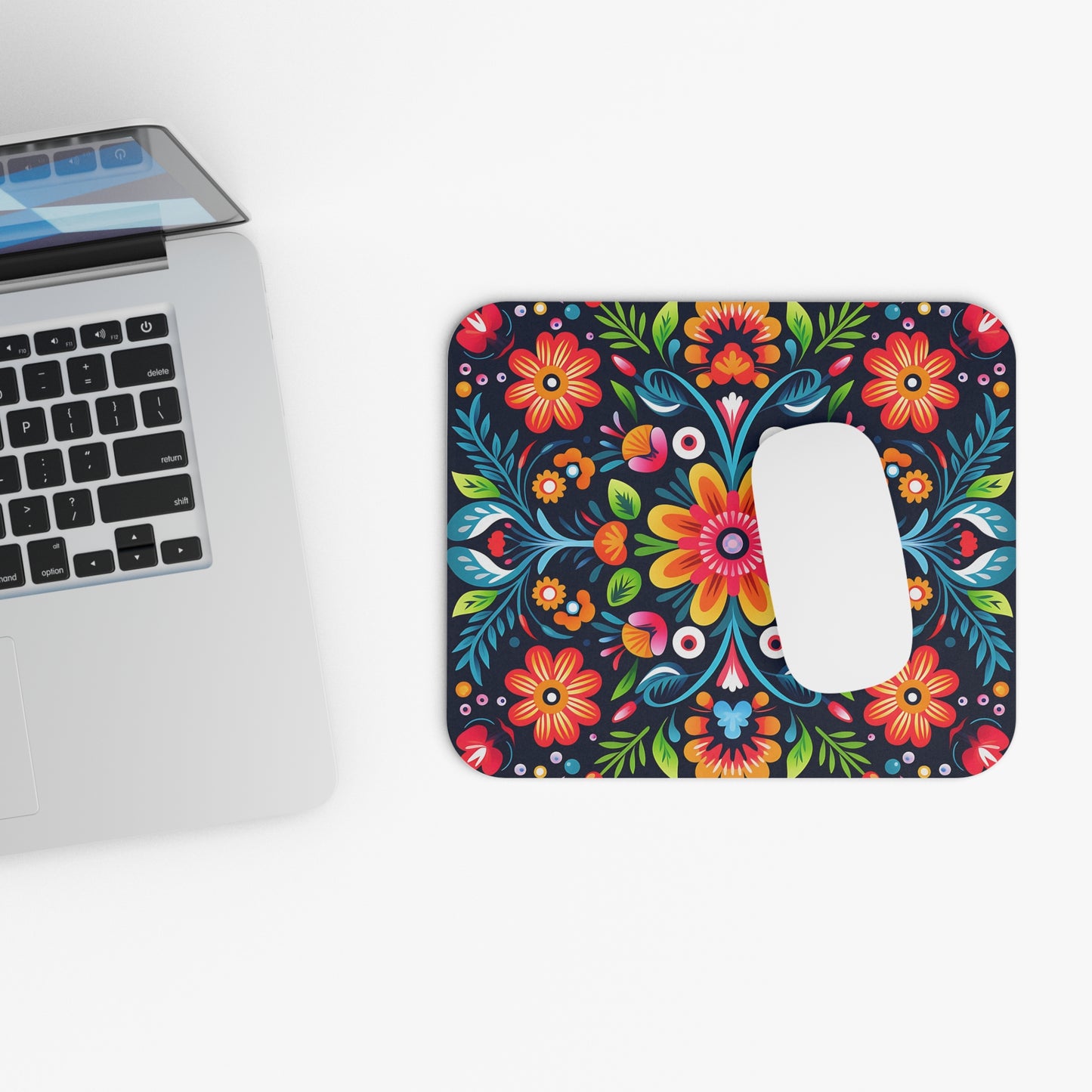 Mouse Pad - Mexican Floral Pattern