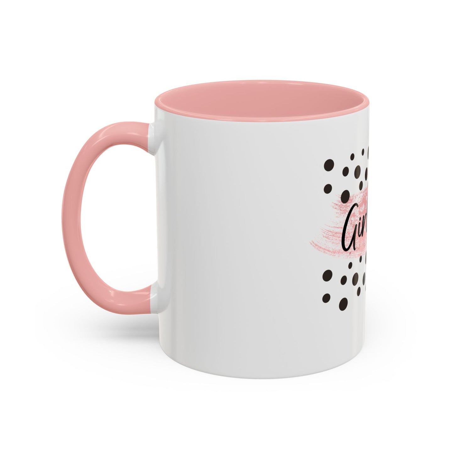 Mug - Pink and Black 'Girl Boss' Coffee Mug (11, 15oz)