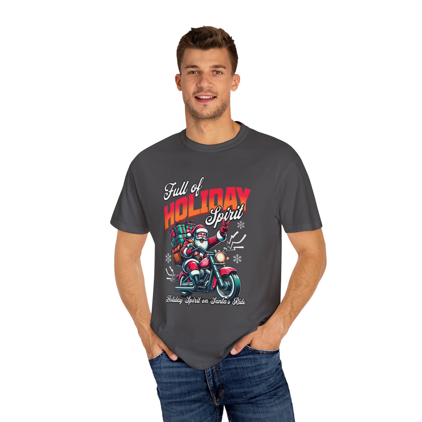 Santa Motorcycle T-Shirt