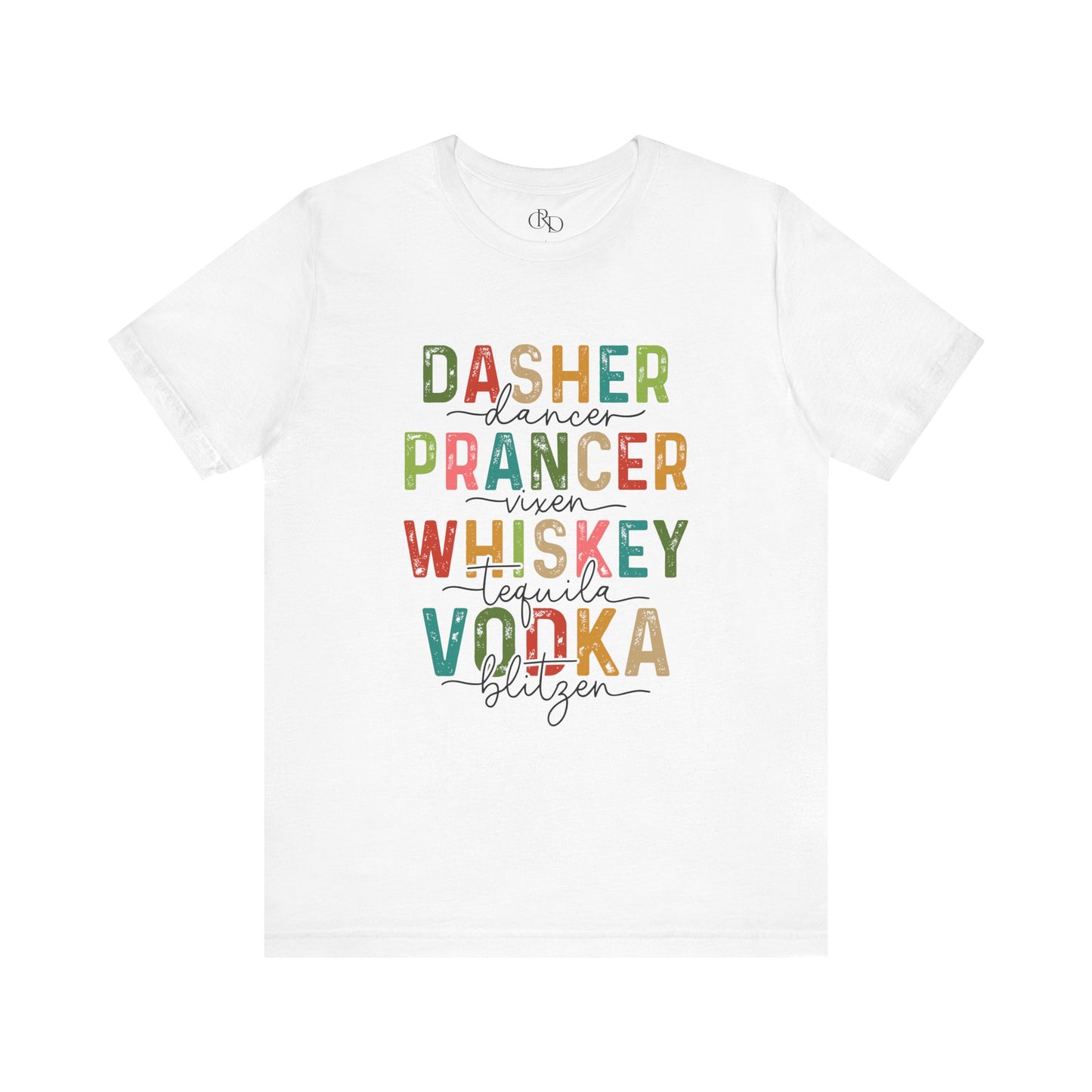 Funny Rudolph Whiskey Vodka Tee