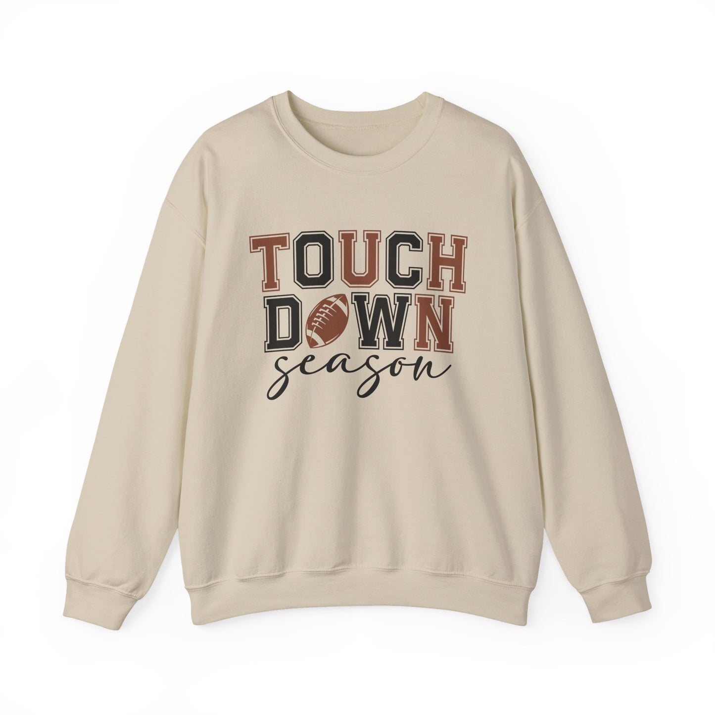 Touchdown Season Sweatshirt - Cozy Unisex Crewneck for Football Fans, Game Day Attire, Gift for Him or Her, Sports Apparel, Fall Fashion