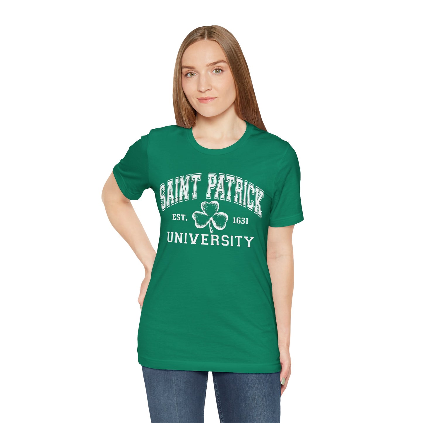 Saint Patrick's University Unisex Short Sleeve Tee - Perfect for Celebrating St. Patrick's Day!