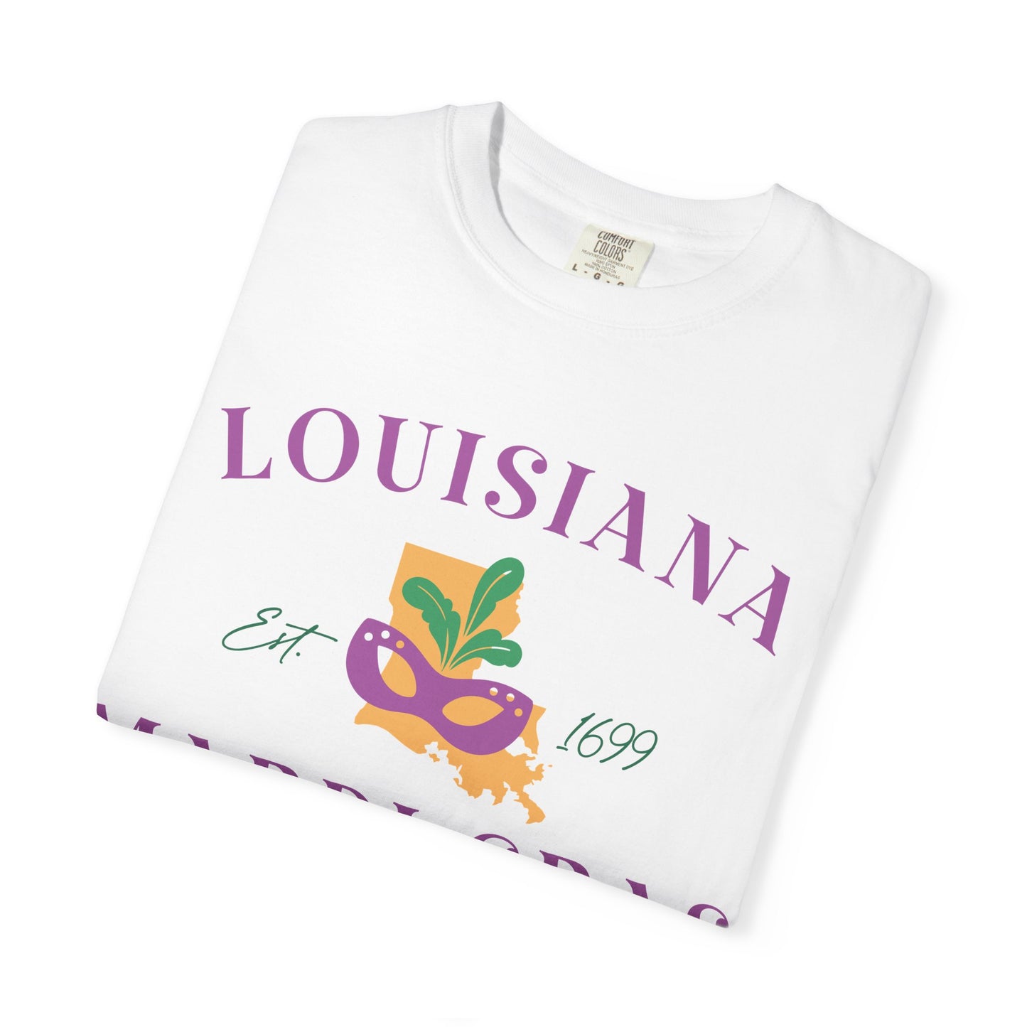 Mardi Gras Unisex T-Shirt - Celebrate Louisiana Style, Casual Tee for Festivals, Gifts for Mardi Gras Parties, Fun Shirt for Travel