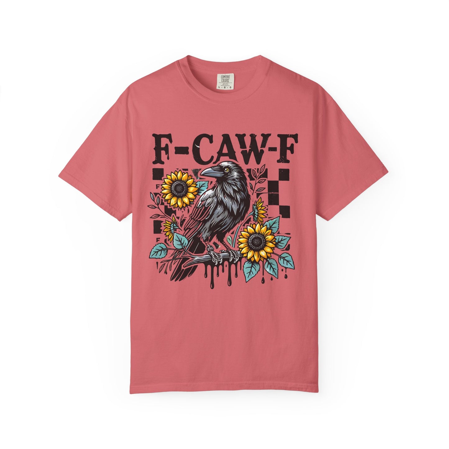 F-Caw-F Raven T-Shirt | Unisex Garment-Dyed Tee | Boho Aesthetic, Gifts for Bird Lovers, Nature Apparel