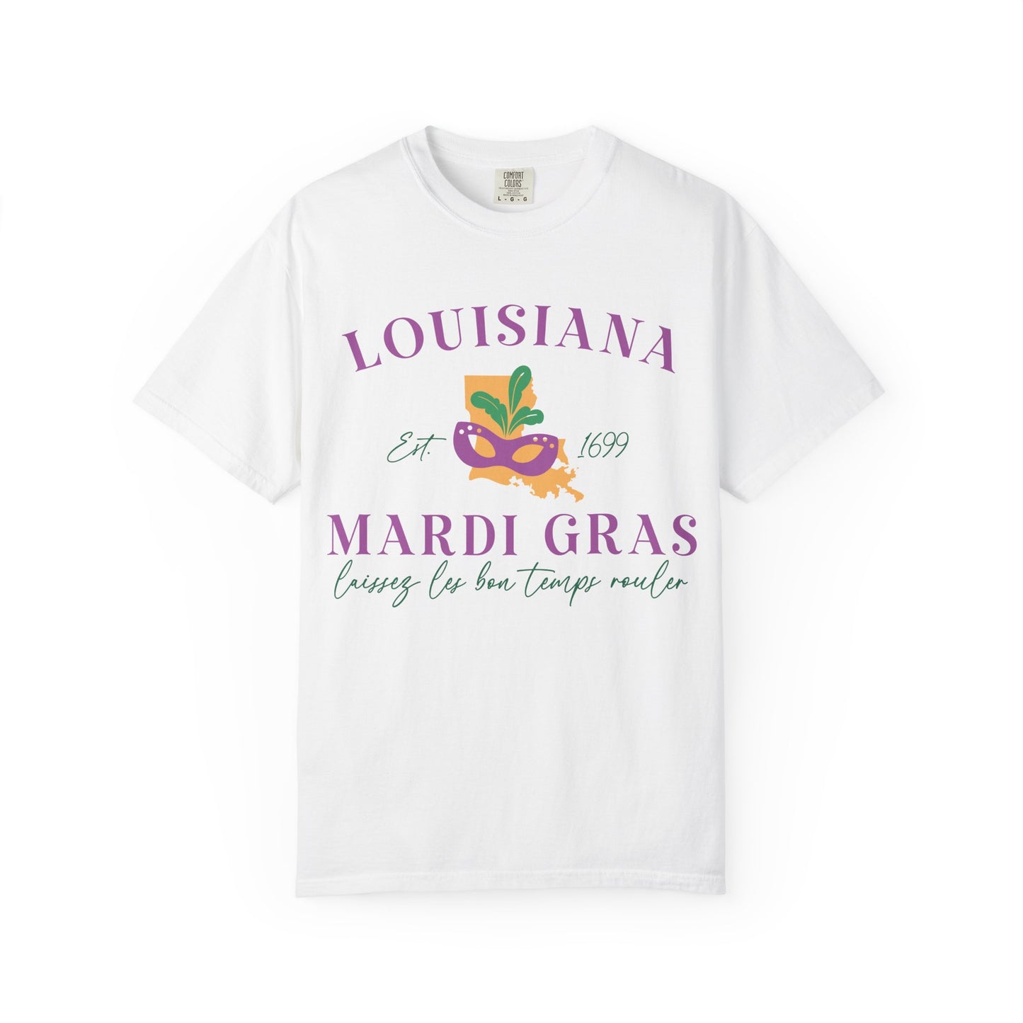 Mardi Gras Unisex T-Shirt - Celebrate Louisiana Style, Casual Tee for Festivals, Gifts for Mardi Gras Parties, Fun Shirt for Travel