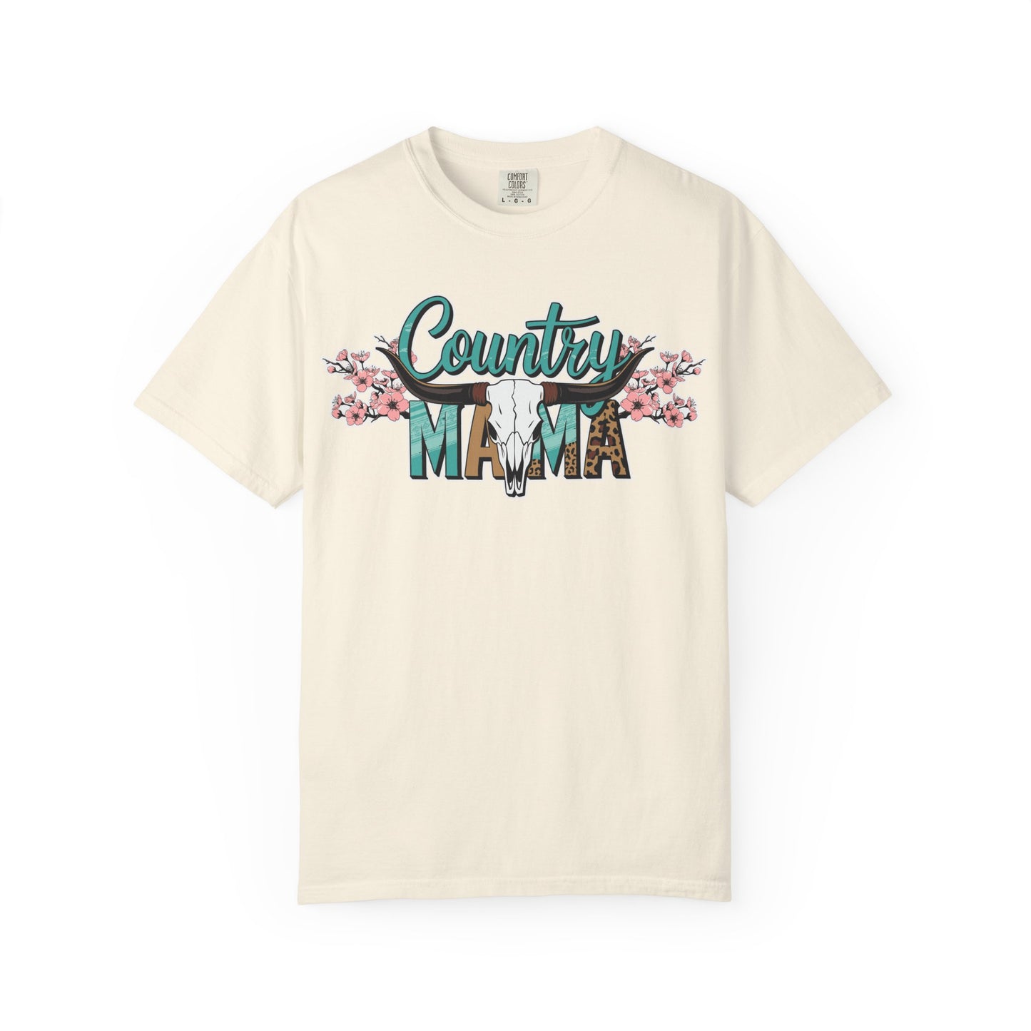 Country Mama T-Shirt, Unisex Tee, Floral Graphic Tee, Gift for Moms, Country Style Shirt, Casual Wear