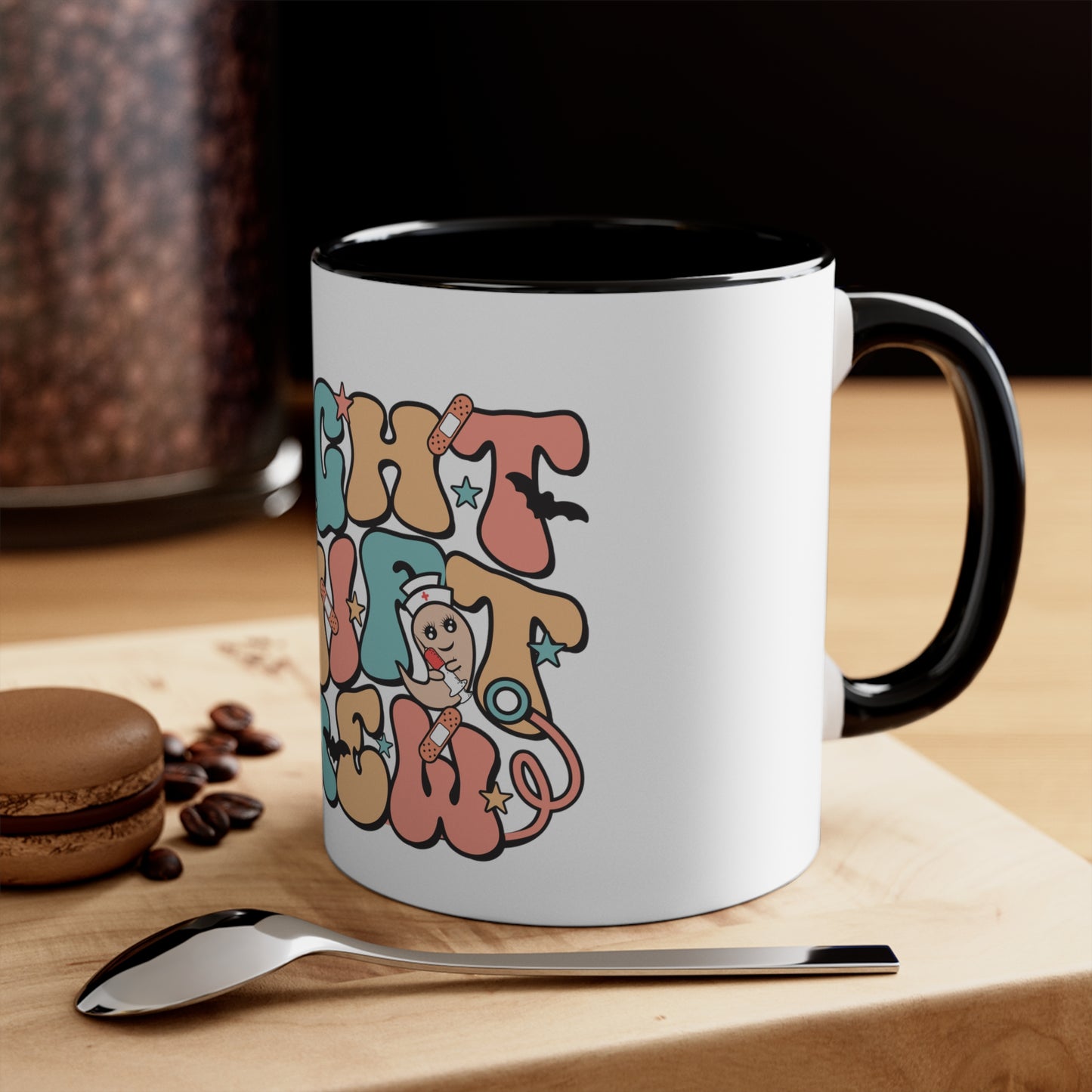 Night Shift Crew - Accent Coffee Mug, 11oz
