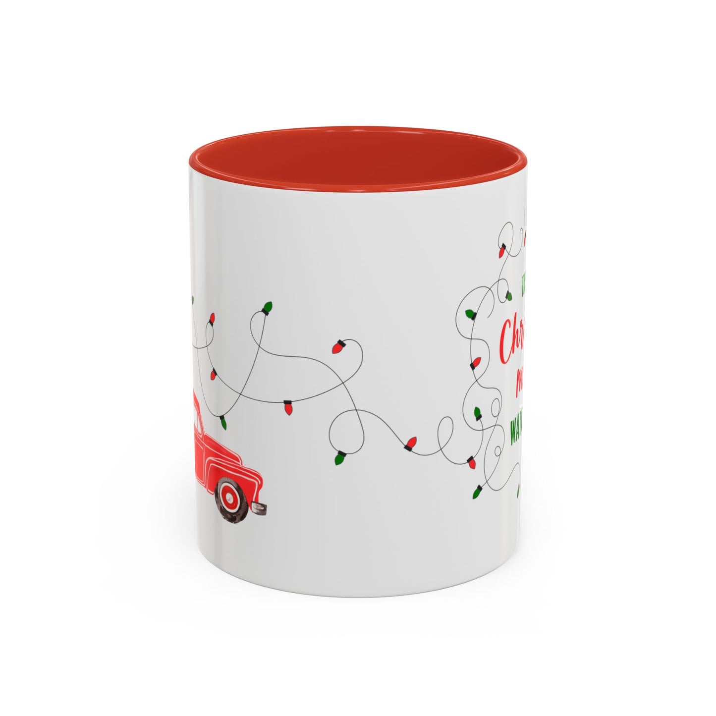 Mug Christmas Lights Red Truck