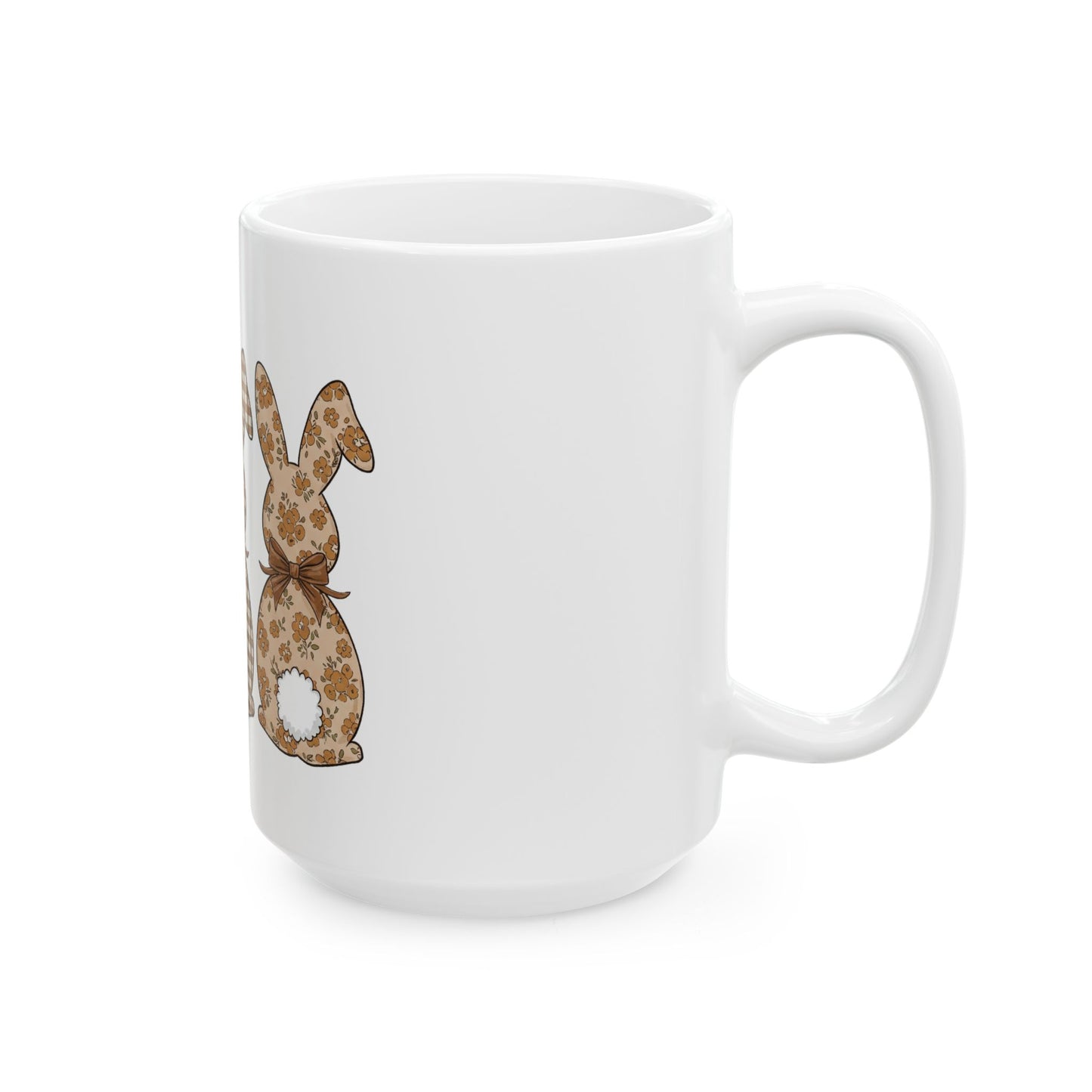 Cute Bunny Pattern Ceramic Mug - Perfect for Easter Celebrations