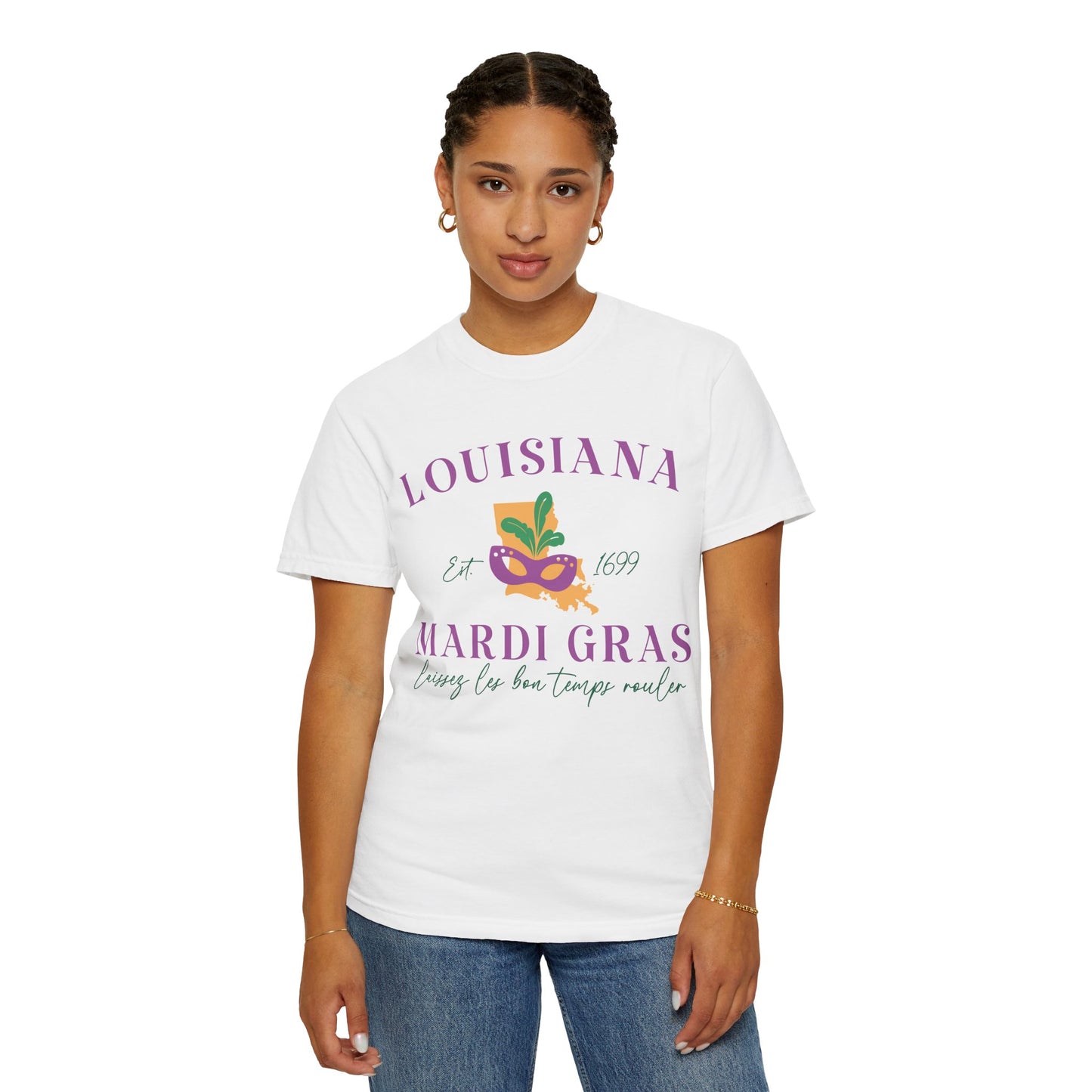 Mardi Gras Unisex T-Shirt - Celebrate Louisiana Style, Casual Tee for Festivals, Gifts for Mardi Gras Parties, Fun Shirt for Travel