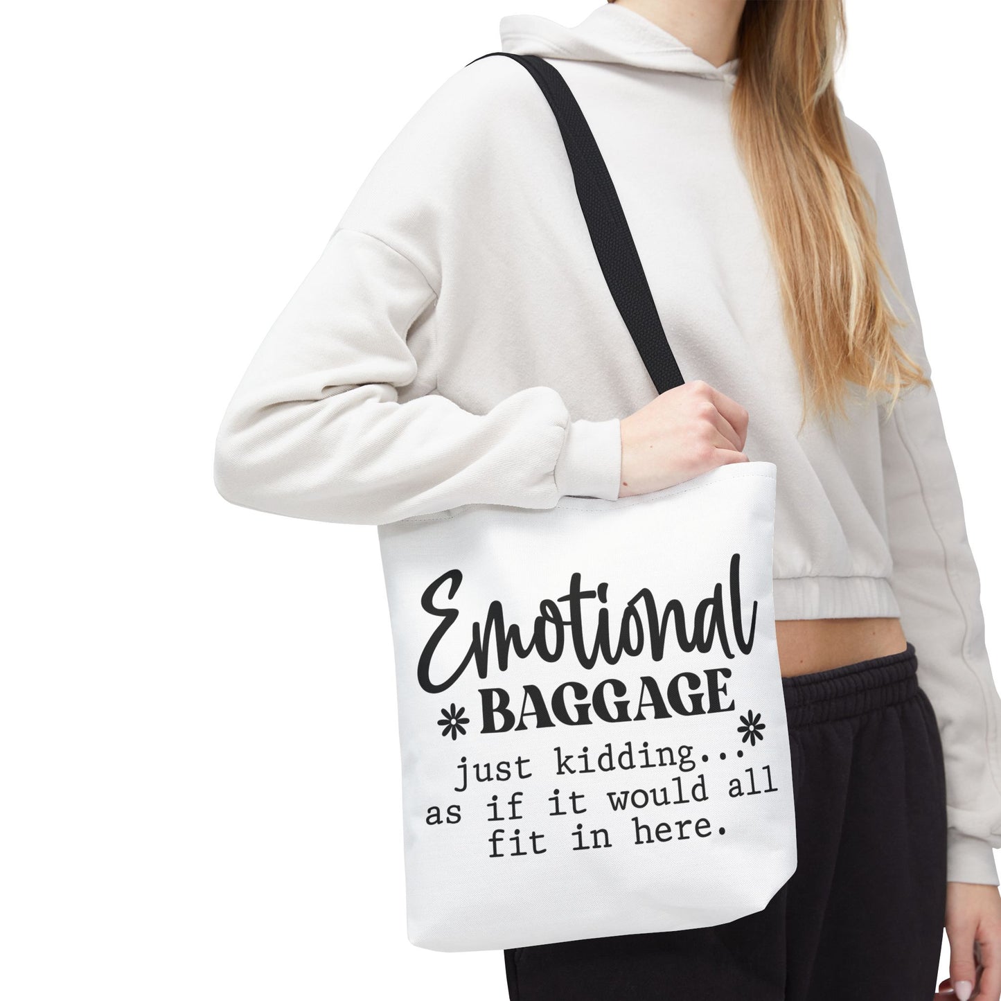 Emotional Baggage Tote Bag, Funny Gift for Friends, Shopping Bag, Reusable Bag, Gift for Mental Health Awareness