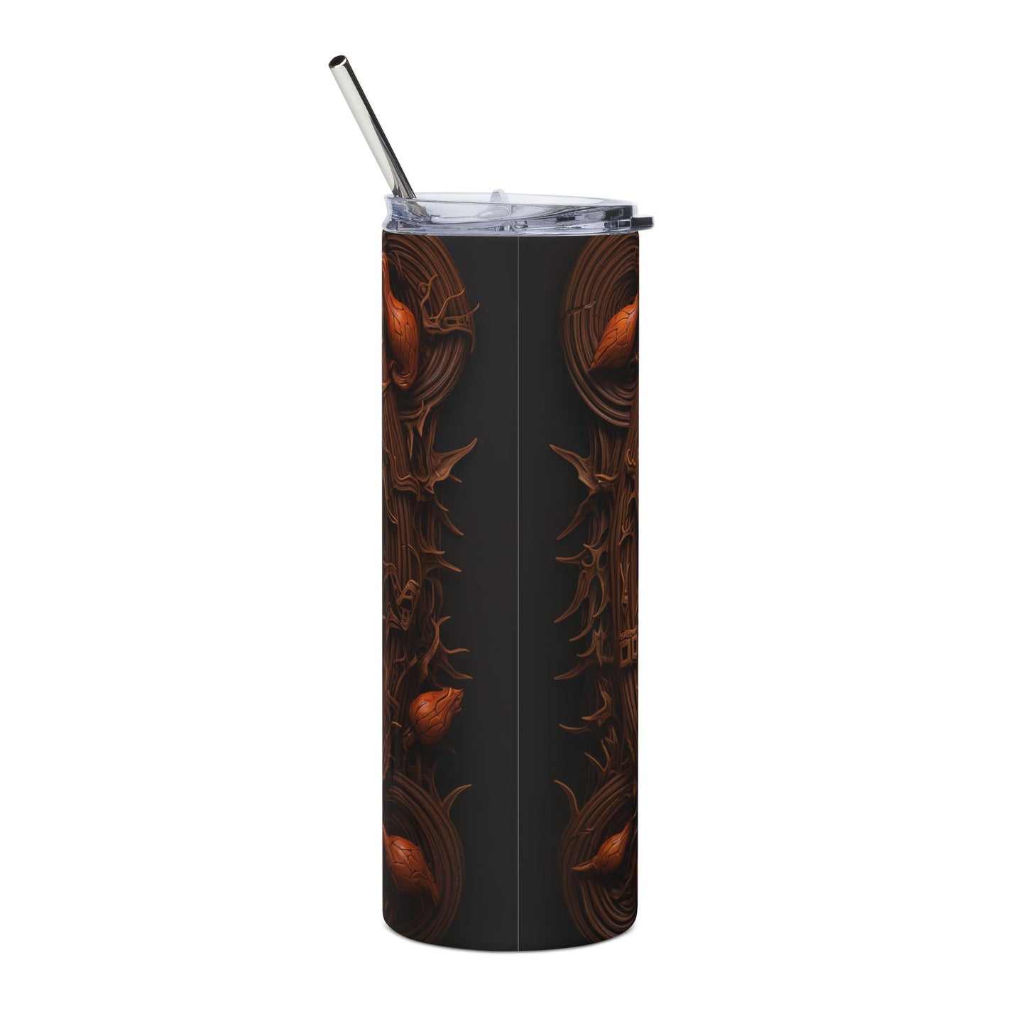 Halloween Skull Tumbler, 20oz | Stainless Steel Travel Cup, Spooky Drinkware for Halloween, Gift for Goth Friends, Fall Decor