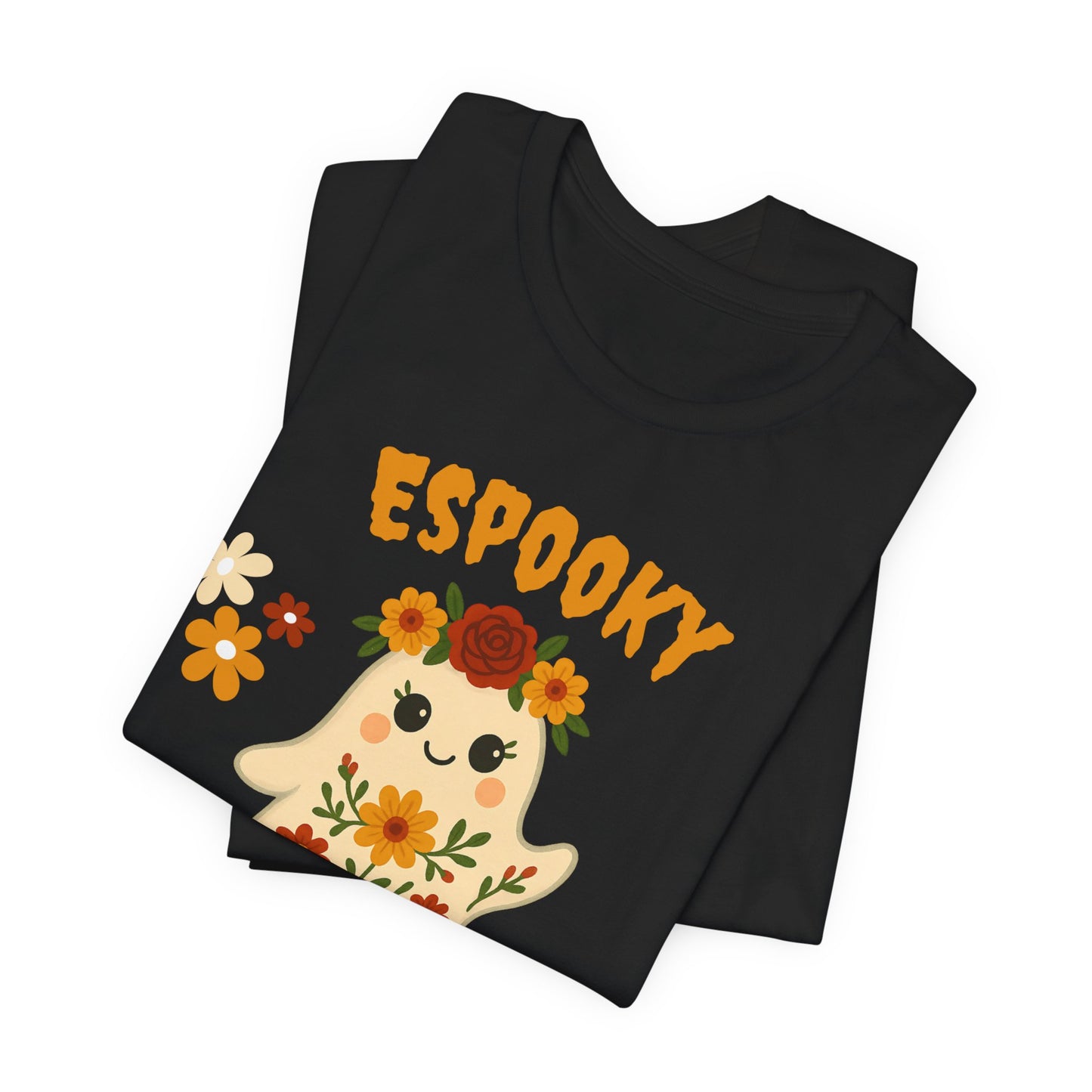Espooky Vibes Tee, Unisex Short Sleeve Shirt, Halloween Shirt, Ghosty Graphic Tee, Cute Fall T-Shirt, Festival Wear, Casual Day Out