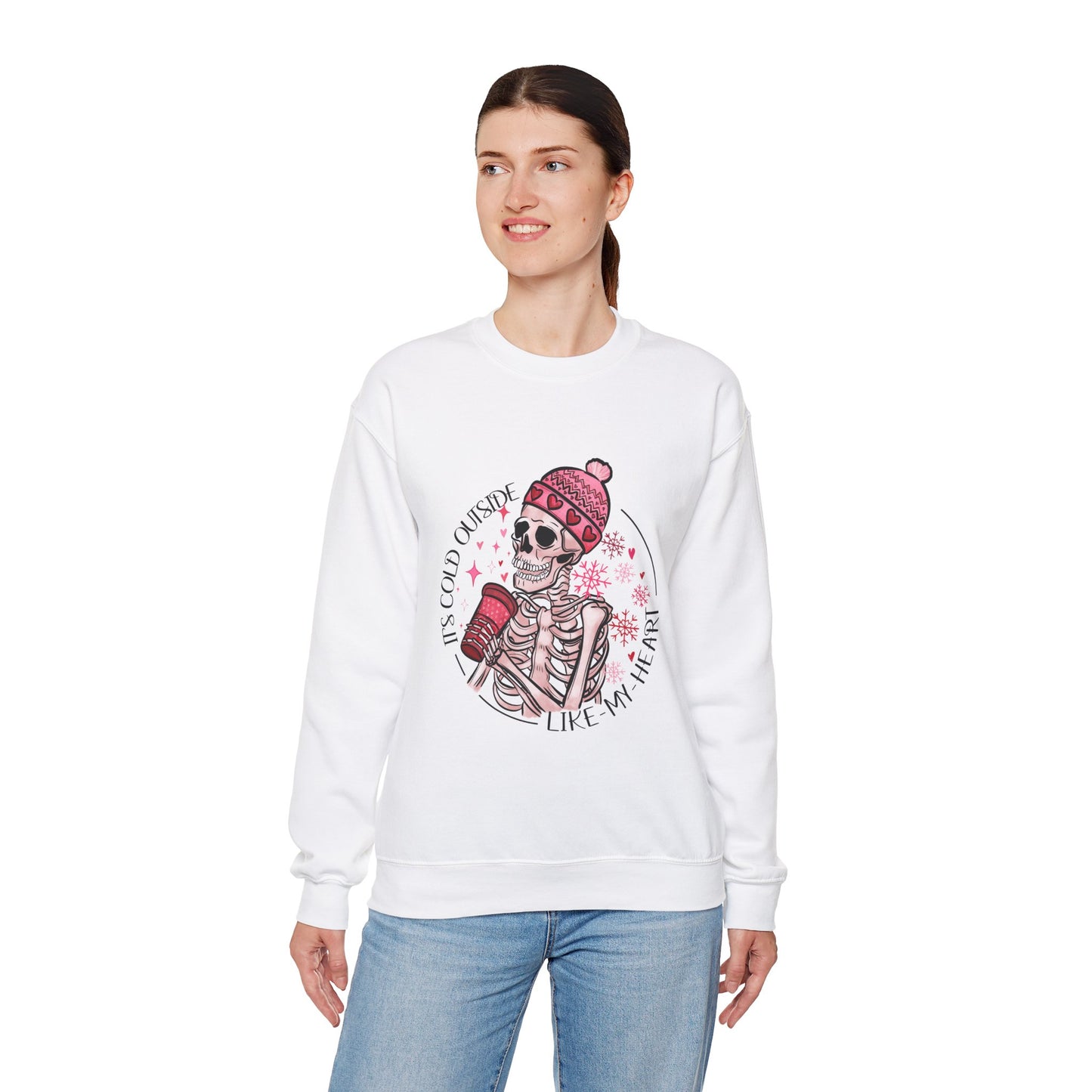 It's cold outside like my heart - Heavy Blend™ Crewneck Sweatshirt