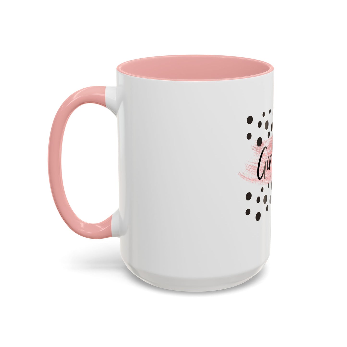 Mug - Pink and Black 'Girl Boss' Coffee Mug (11, 15oz)