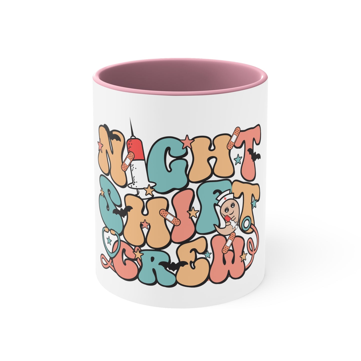 Night Shift Crew - Accent Coffee Mug, 11oz
