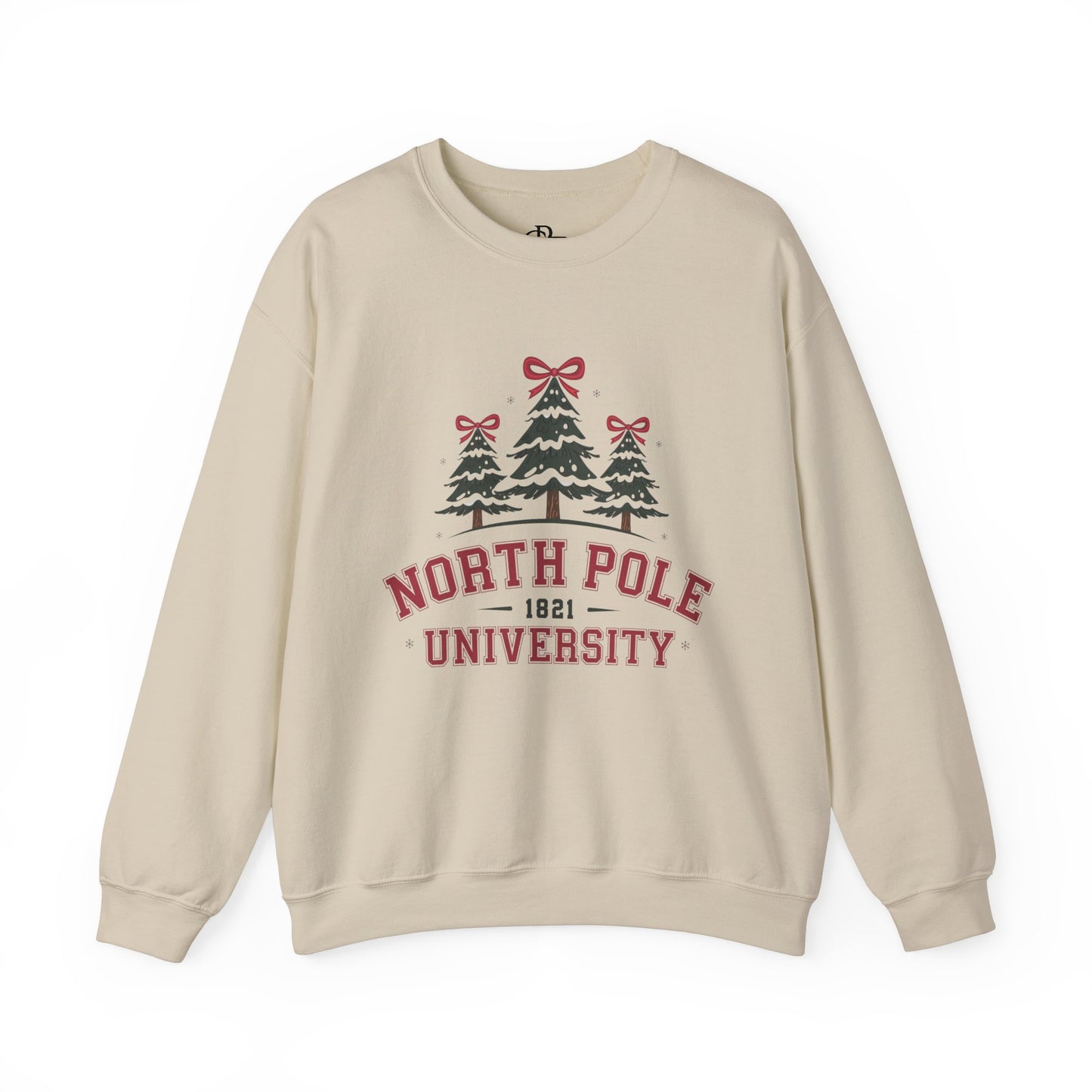 North Pole University Holiday Sweatshirt - Heavy Blend™ Crewneck