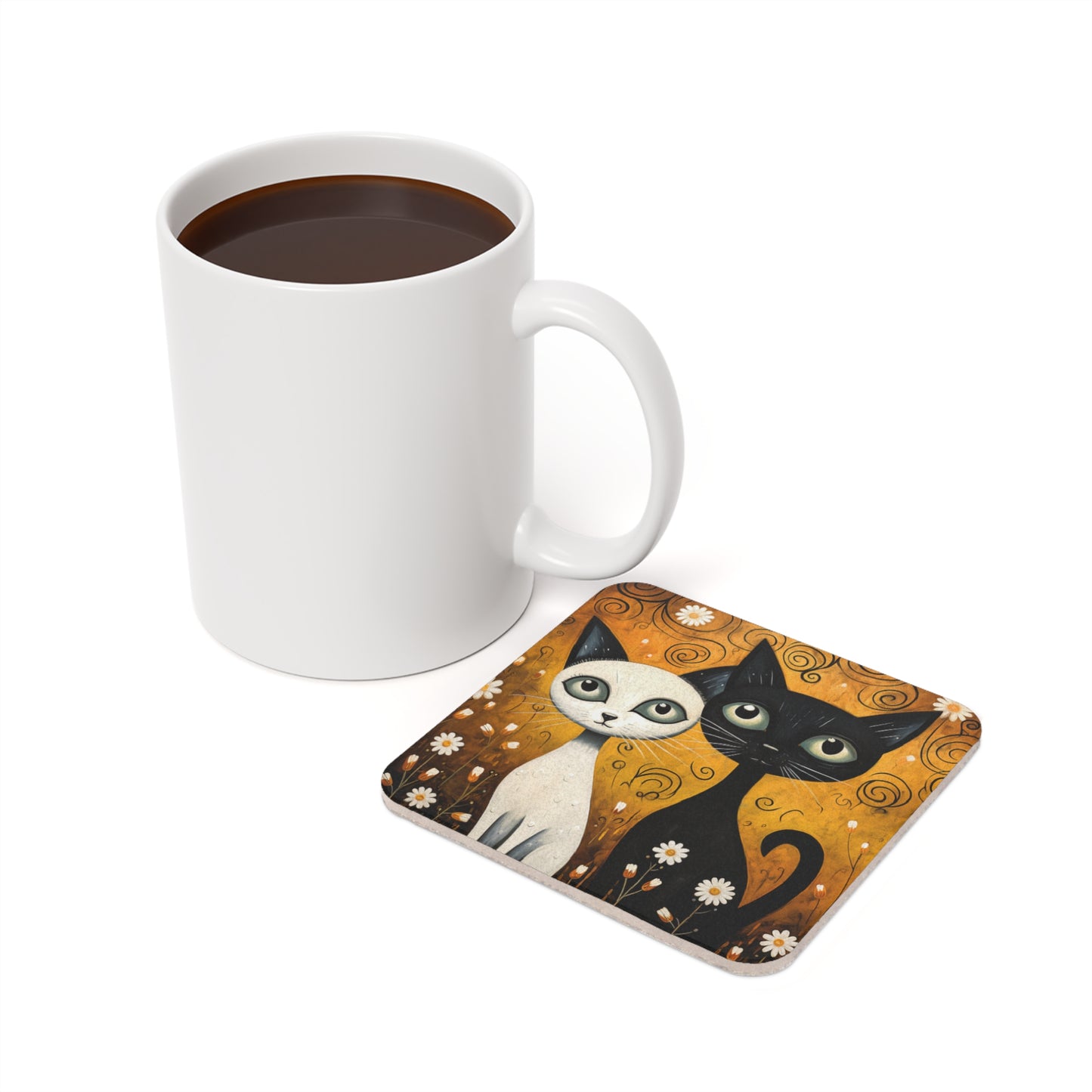 Cats - Corkwood Coaster Set