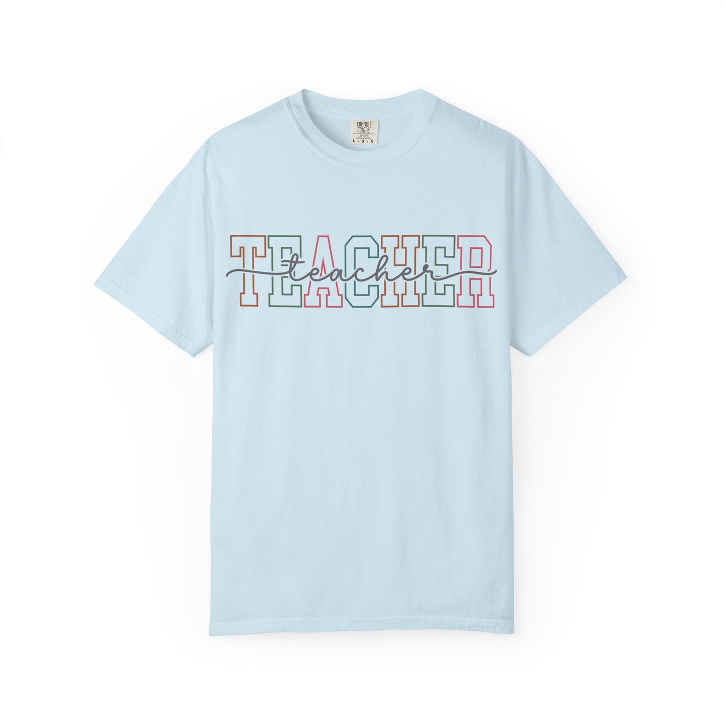 Colorful 'Teacher' Unisex Jersey Short Sleeve Tee - Perfect Gift for Educators