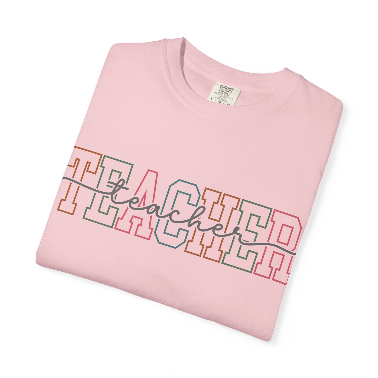 Colorful 'Teacher' Unisex Jersey Short Sleeve Tee - Perfect Gift for Educators