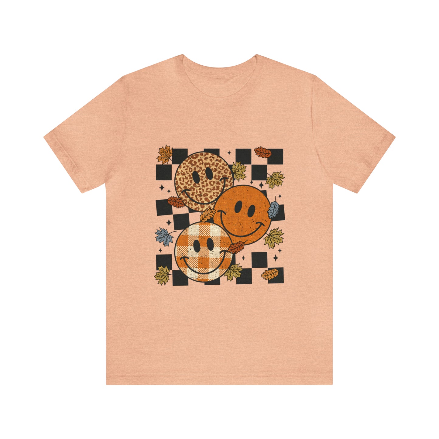 Fall Happy Face - Jersey Short Sleeve T-Shirt
