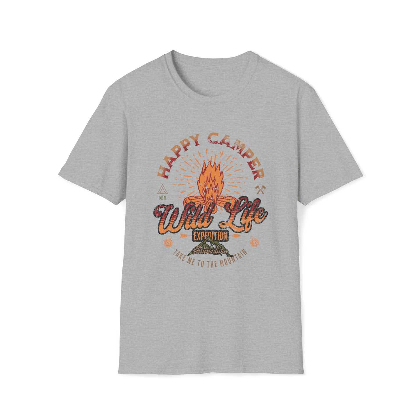 Happy Camper - Unisex Softstyle T-Shirt