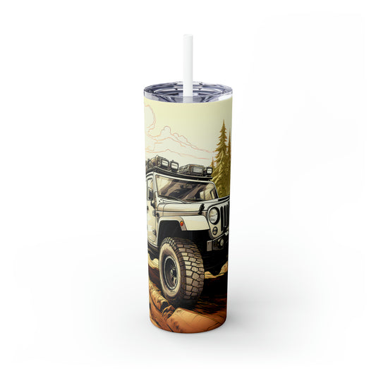 Outdoor Vehicle - Skinny Tumbler with Straw, 20oz