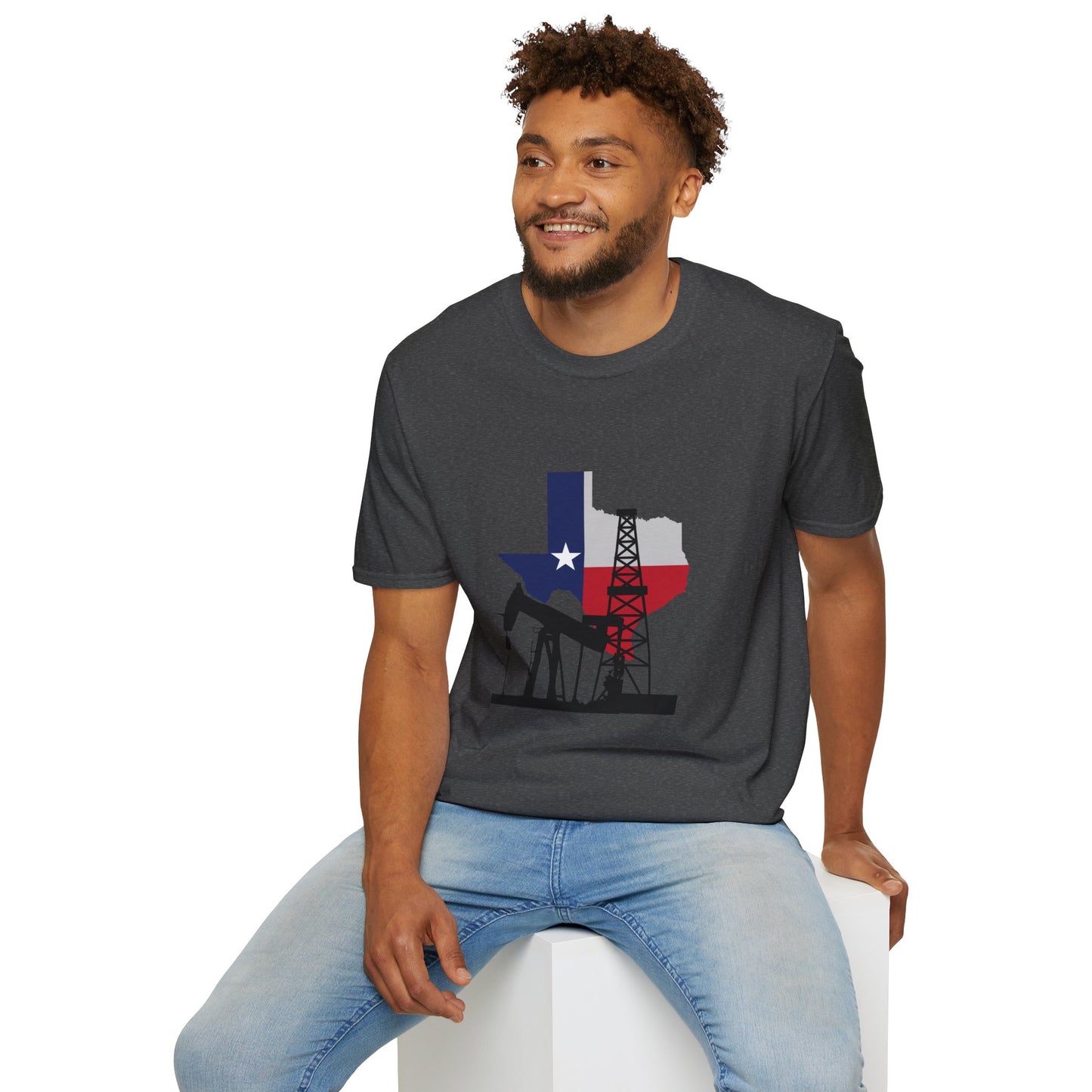 Texas Oilfield - Softstyle T-Shirt