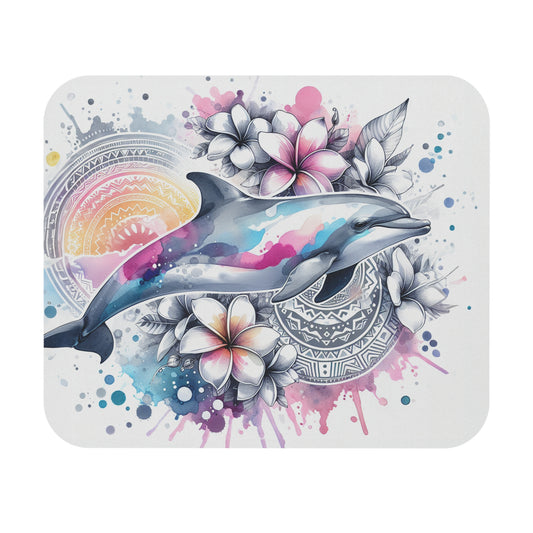 Vibrant Dolphin Mouse Pad, Colorful Gaming Mat, Ocean-Themed Desk Accessory, Perfect Gift for Animal Lovers, Beach Decor