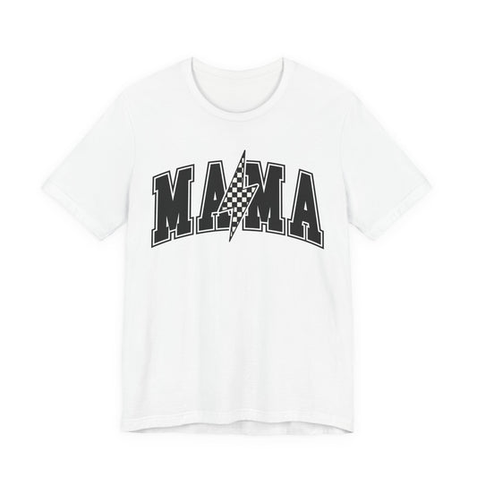 Mama Lightning Bolt Tee, Unisex Jersey Short Sleeve Shirt, Gift for Moms, Casual Wear, Mother's Day Gift, Trendy T-Shirt