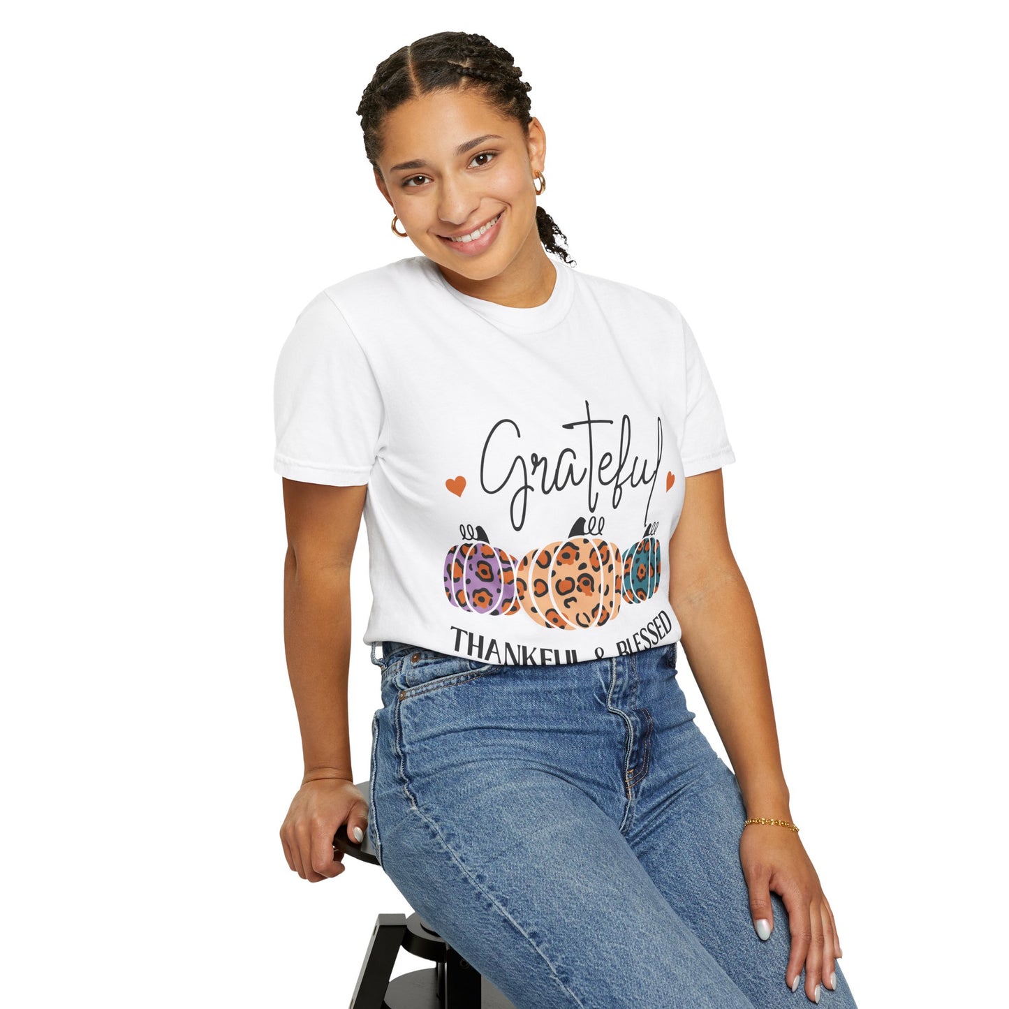 Grateful Thankful and Blessed - Jersey Short Sleeve T-Shirt