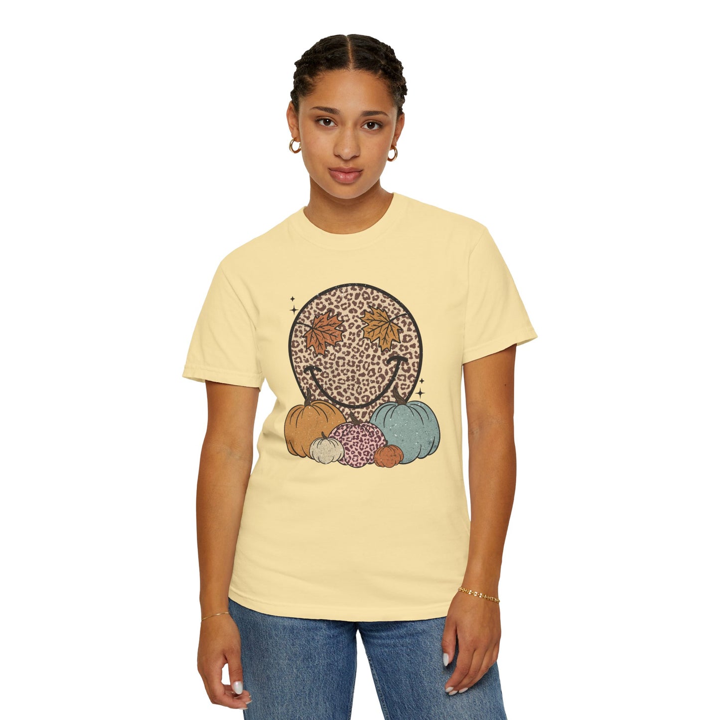 Fall Smiley Face Emoji Tee