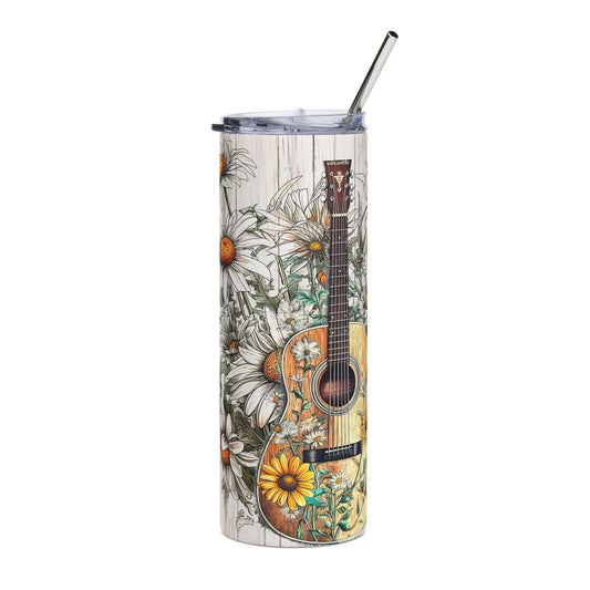 Floral Guitar Tumbler, 20oz | Beautiful Gift for Nature Lovers, Coffee Drinkers, Water Bottle for On-the-Go, Perfect for Birthdays, [...]